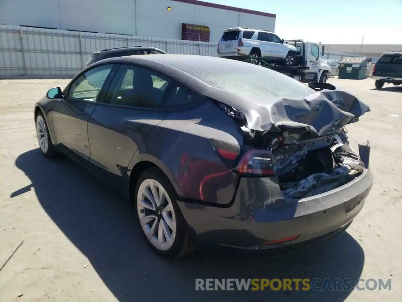 3 Photograph of a damaged car 5YJ3E1EAXNF304788 TESLA MODEL 3 2022