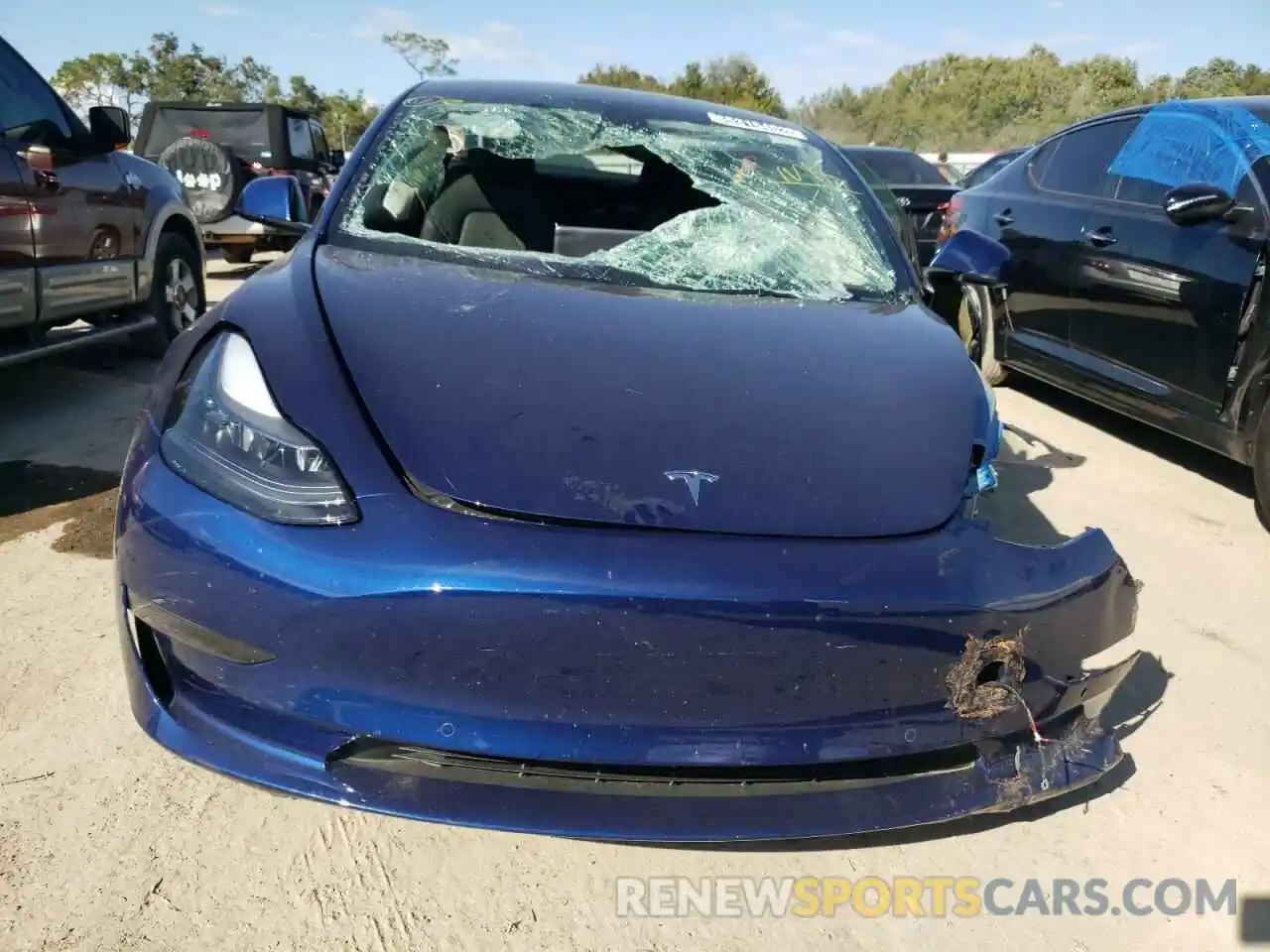 5 Photograph of a damaged car 5YJ3E1EAXNF371598 TESLA MODEL 3 2022