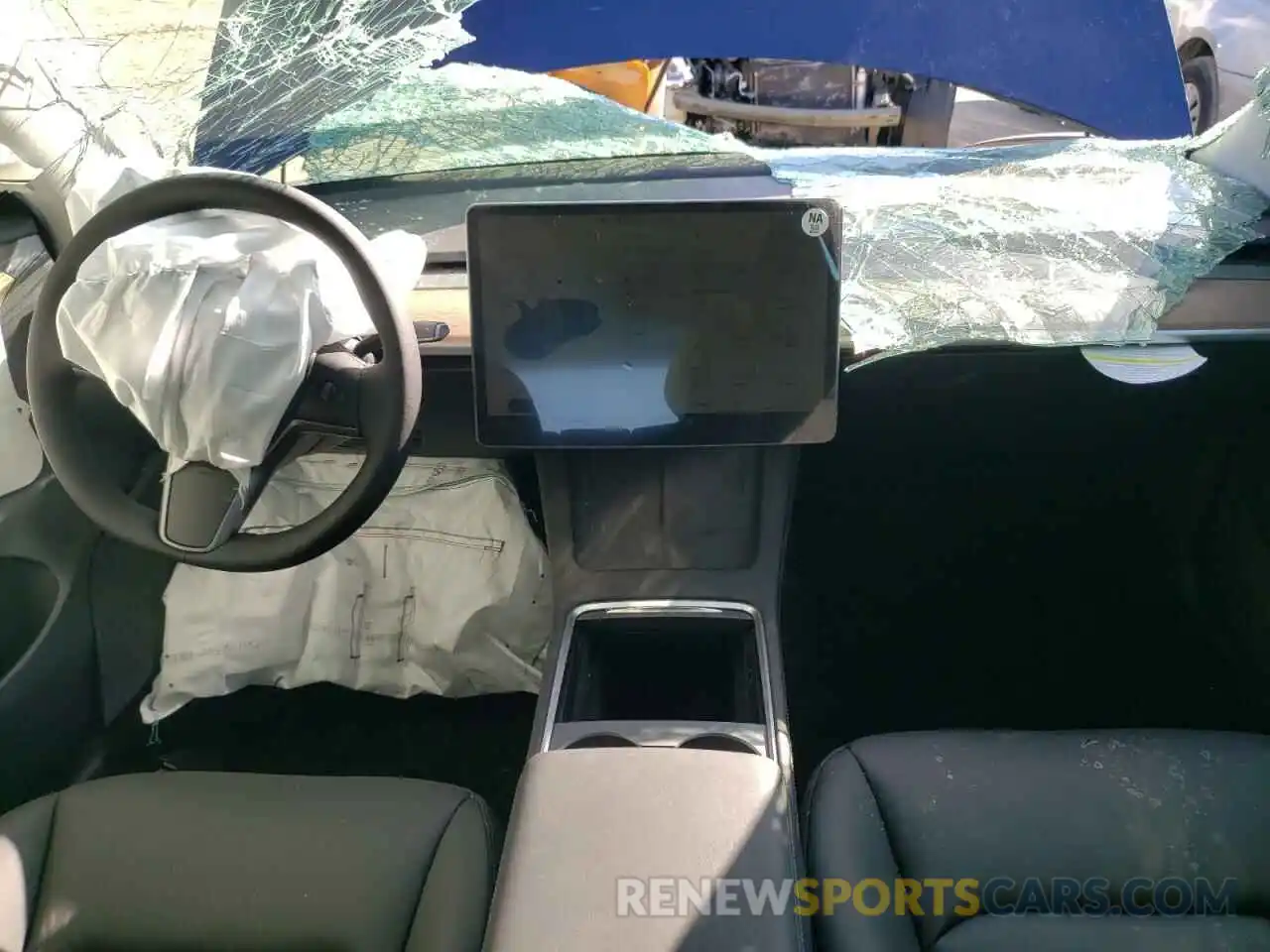 8 Photograph of a damaged car 5YJ3E1EAXNF371598 TESLA MODEL 3 2022