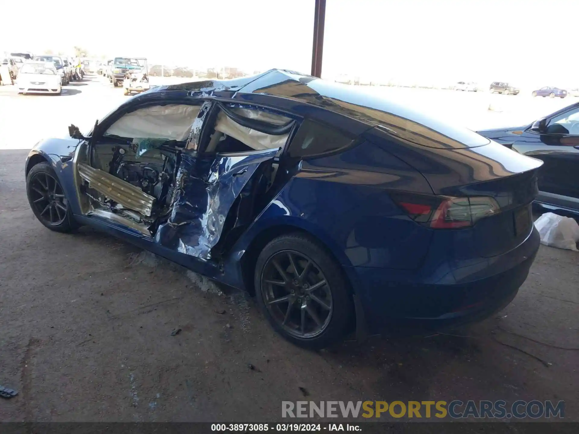 3 Photograph of a damaged car 5YJ3E1EB0NF109873 TESLA MODEL 3 2022