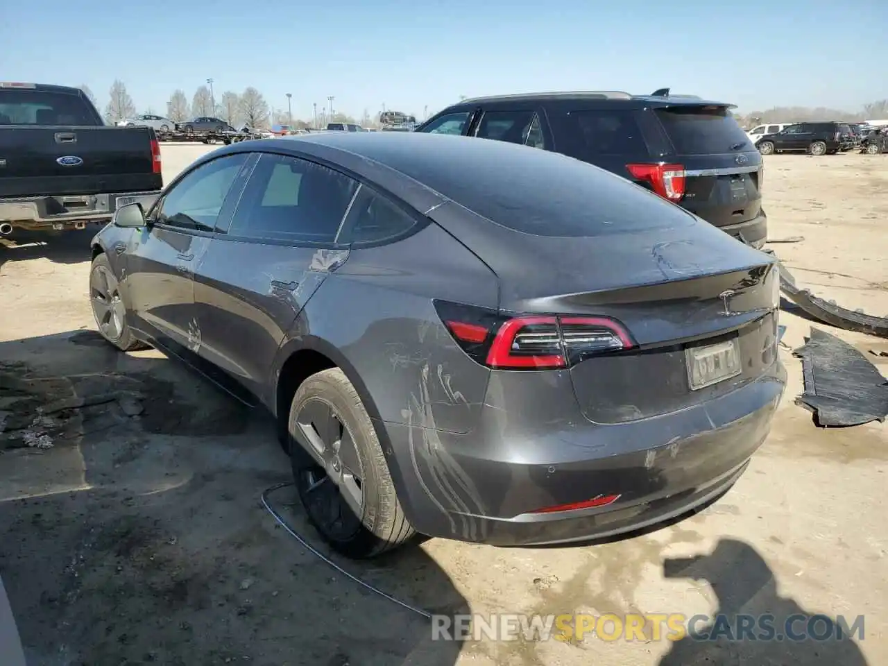 2 Photograph of a damaged car 5YJ3E1EB0NF110974 TESLA MODEL 3 2022