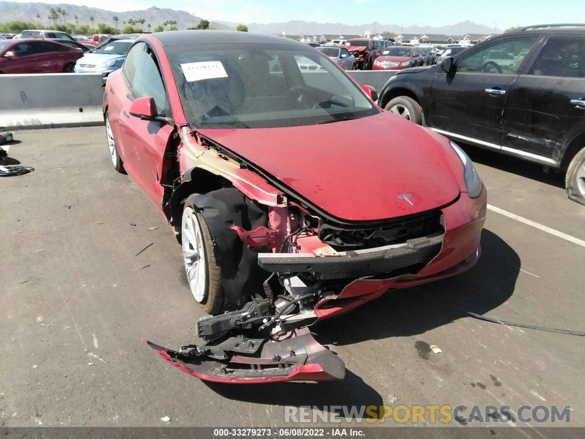 6 Photograph of a damaged car 5YJ3E1EB0NF122039 TESLA MODEL 3 2022