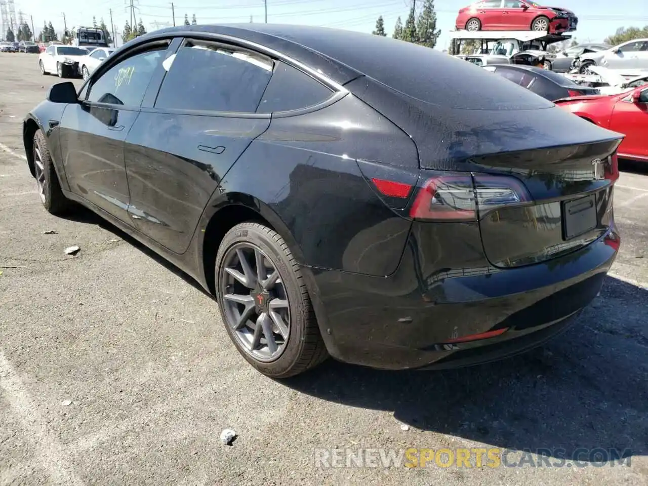 3 Photograph of a damaged car 5YJ3E1EB0NF128665 TESLA MODEL 3 2022