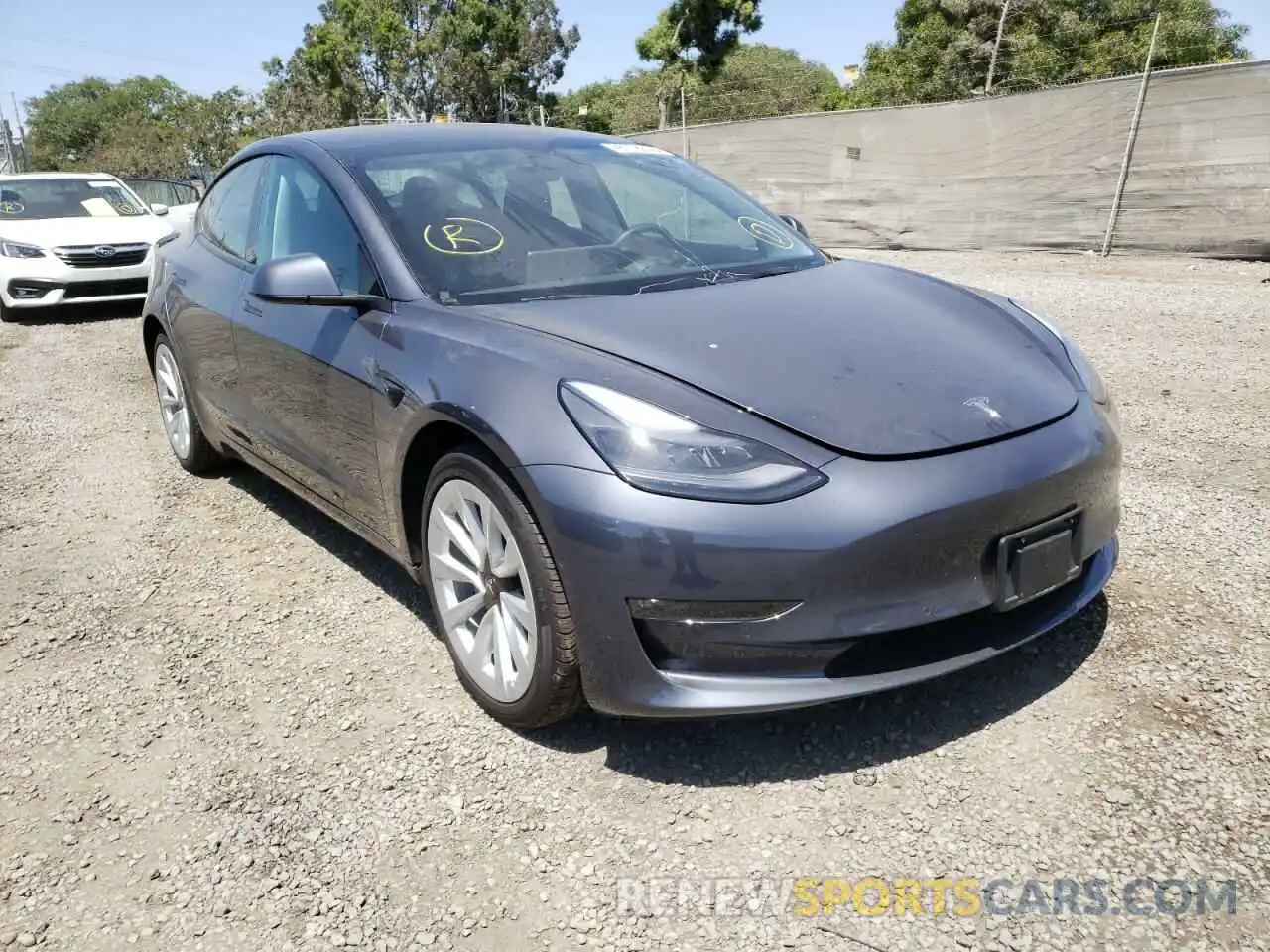 1 Photograph of a damaged car 5YJ3E1EB0NF144431 TESLA MODEL 3 2022