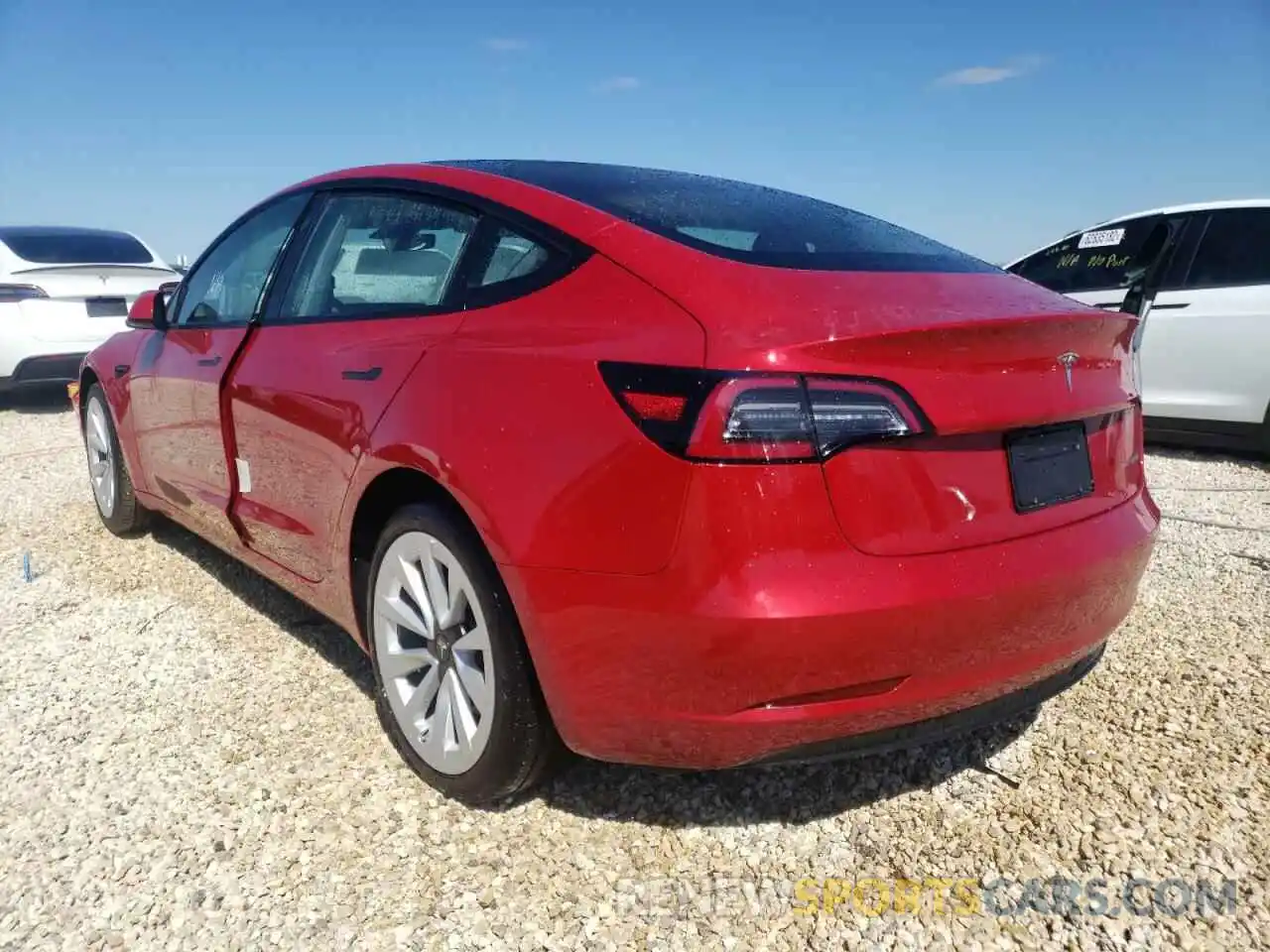 3 Photograph of a damaged car 5YJ3E1EB0NF154280 TESLA MODEL 3 2022