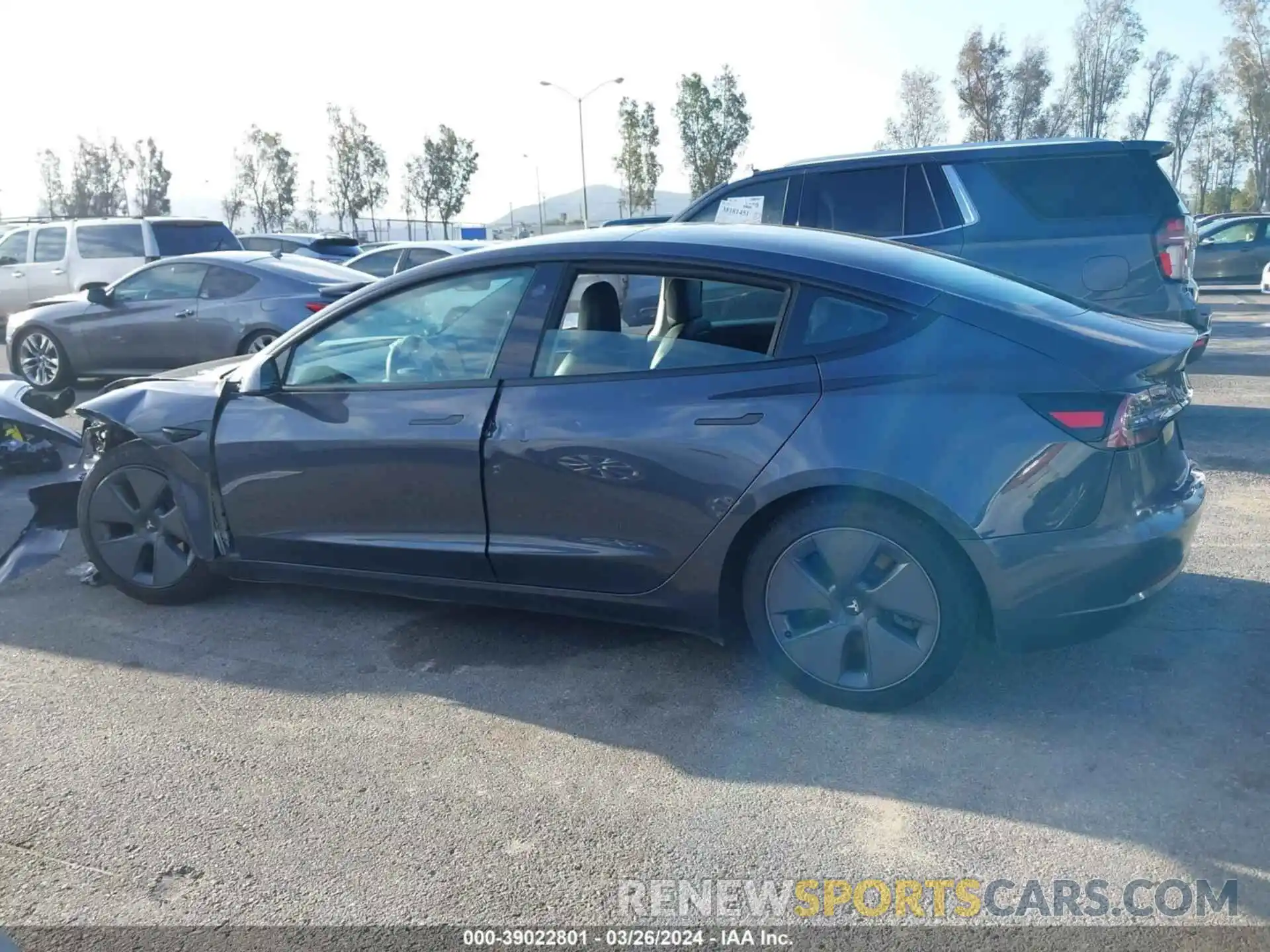 14 Photograph of a damaged car 5YJ3E1EB0NF167174 TESLA MODEL 3 2022