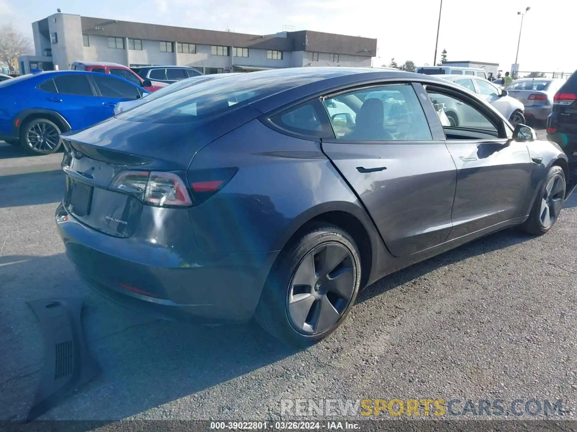 4 Photograph of a damaged car 5YJ3E1EB0NF167174 TESLA MODEL 3 2022