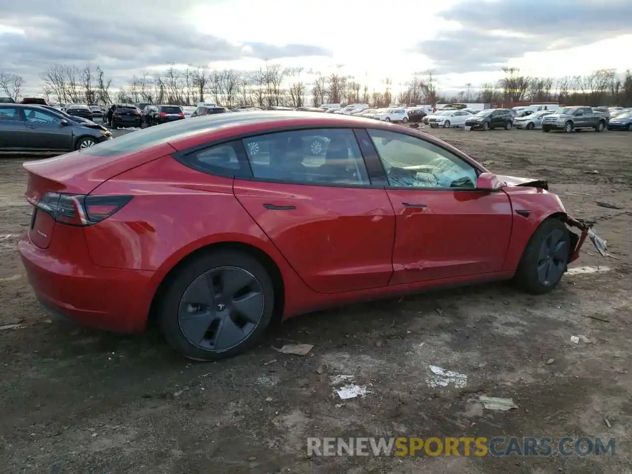 3 Photograph of a damaged car 5YJ3E1EB0NF172889 TESLA MODEL 3 2022