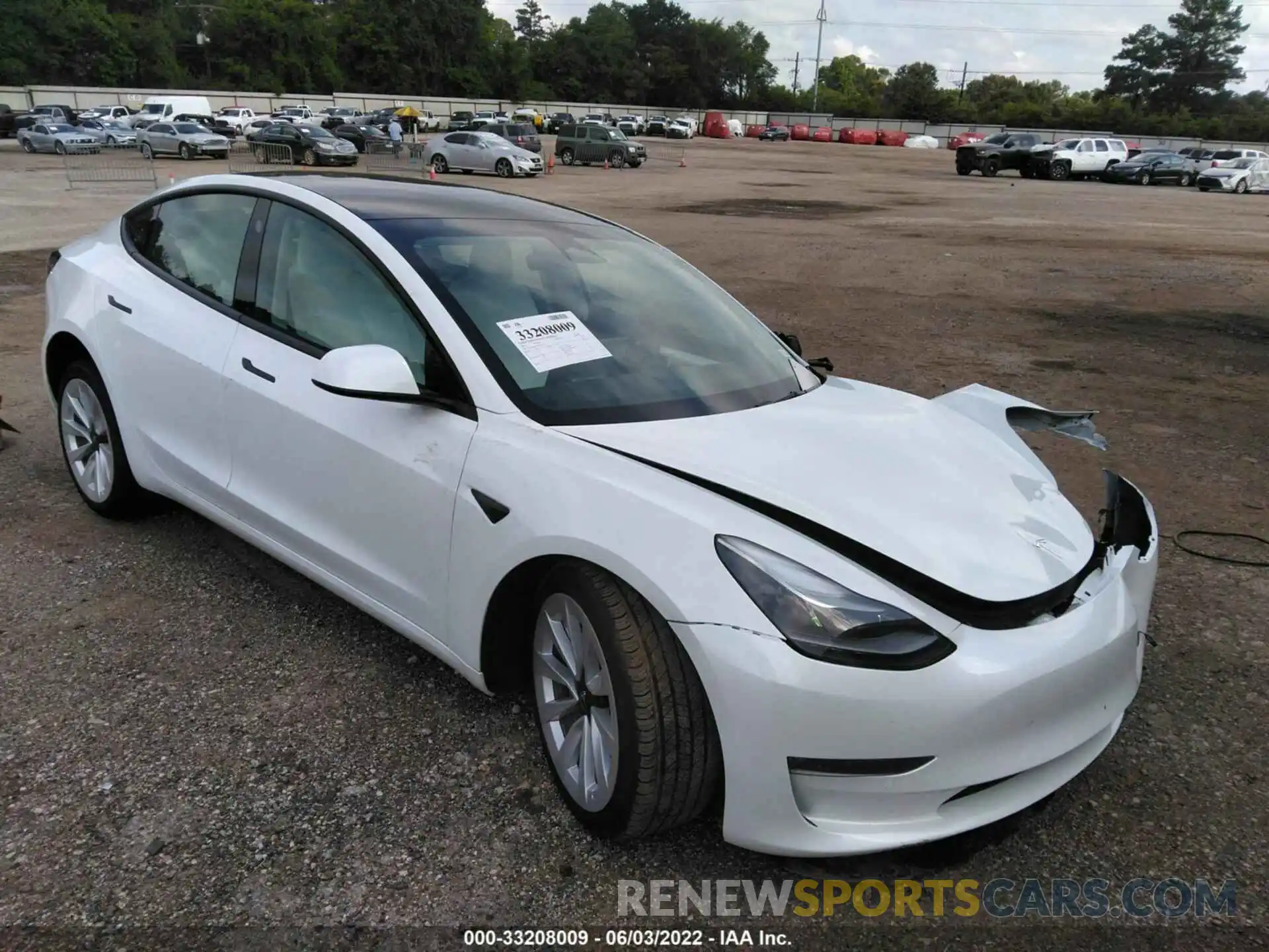 1 Photograph of a damaged car 5YJ3E1EB0NF193242 TESLA MODEL 3 2022