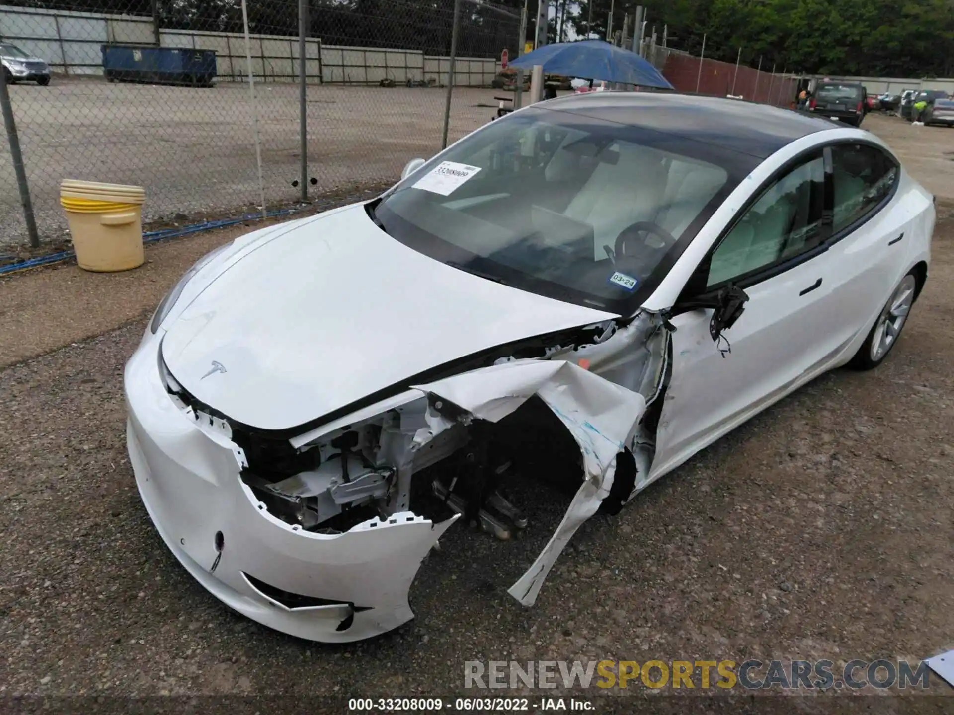 6 Photograph of a damaged car 5YJ3E1EB0NF193242 TESLA MODEL 3 2022