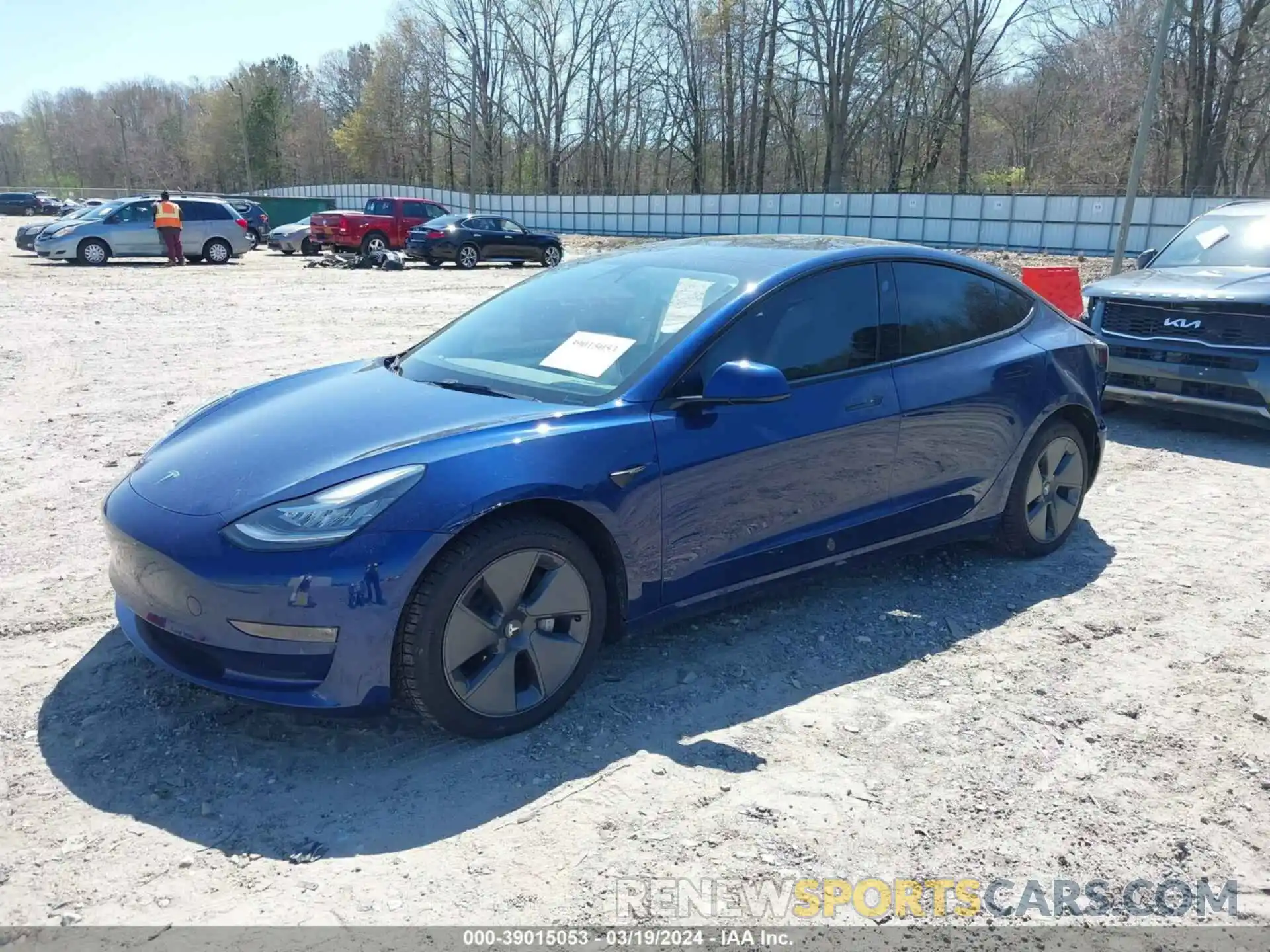 2 Photograph of a damaged car 5YJ3E1EB0NF245369 TESLA MODEL 3 2022