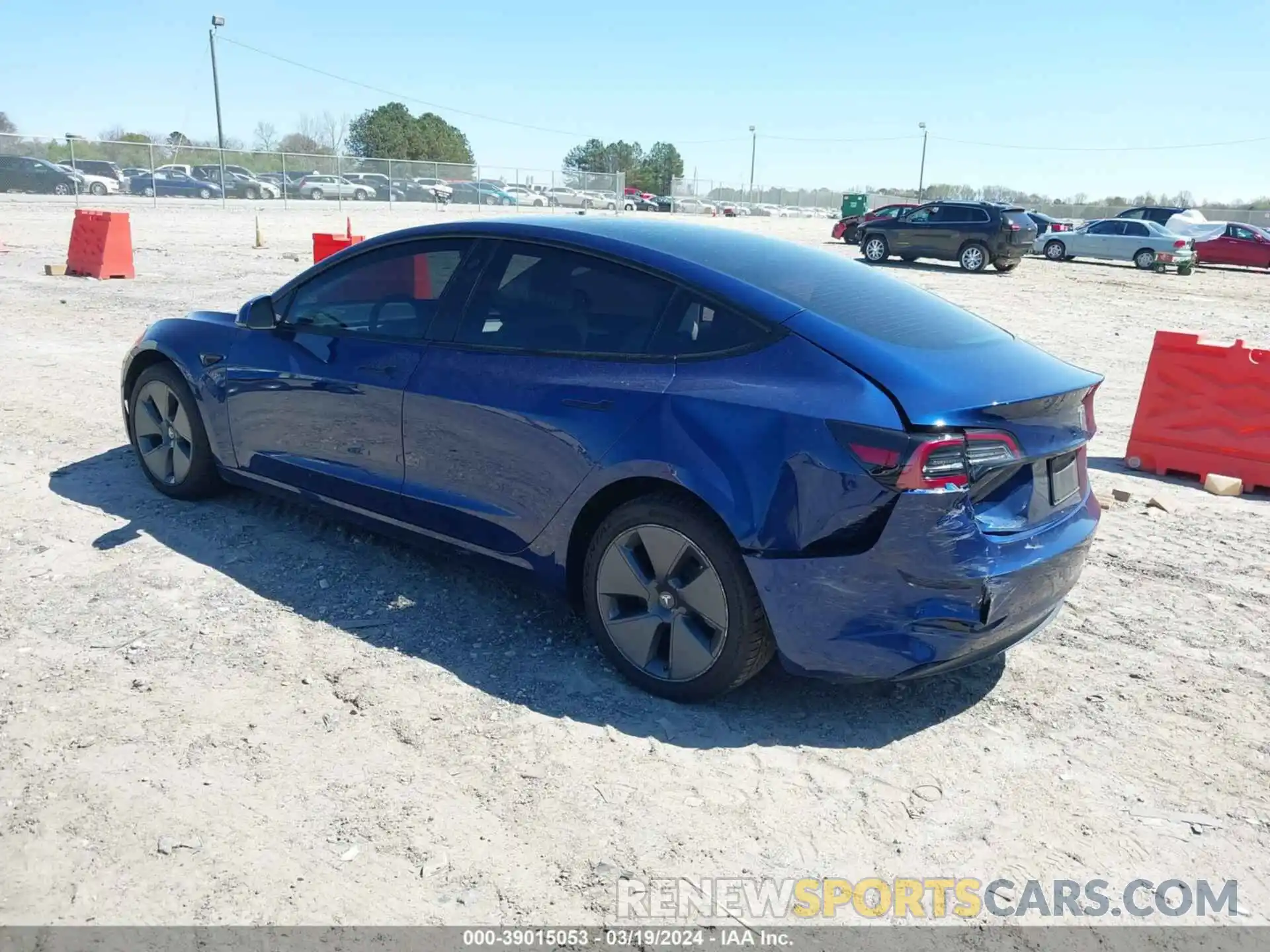 3 Photograph of a damaged car 5YJ3E1EB0NF245369 TESLA MODEL 3 2022