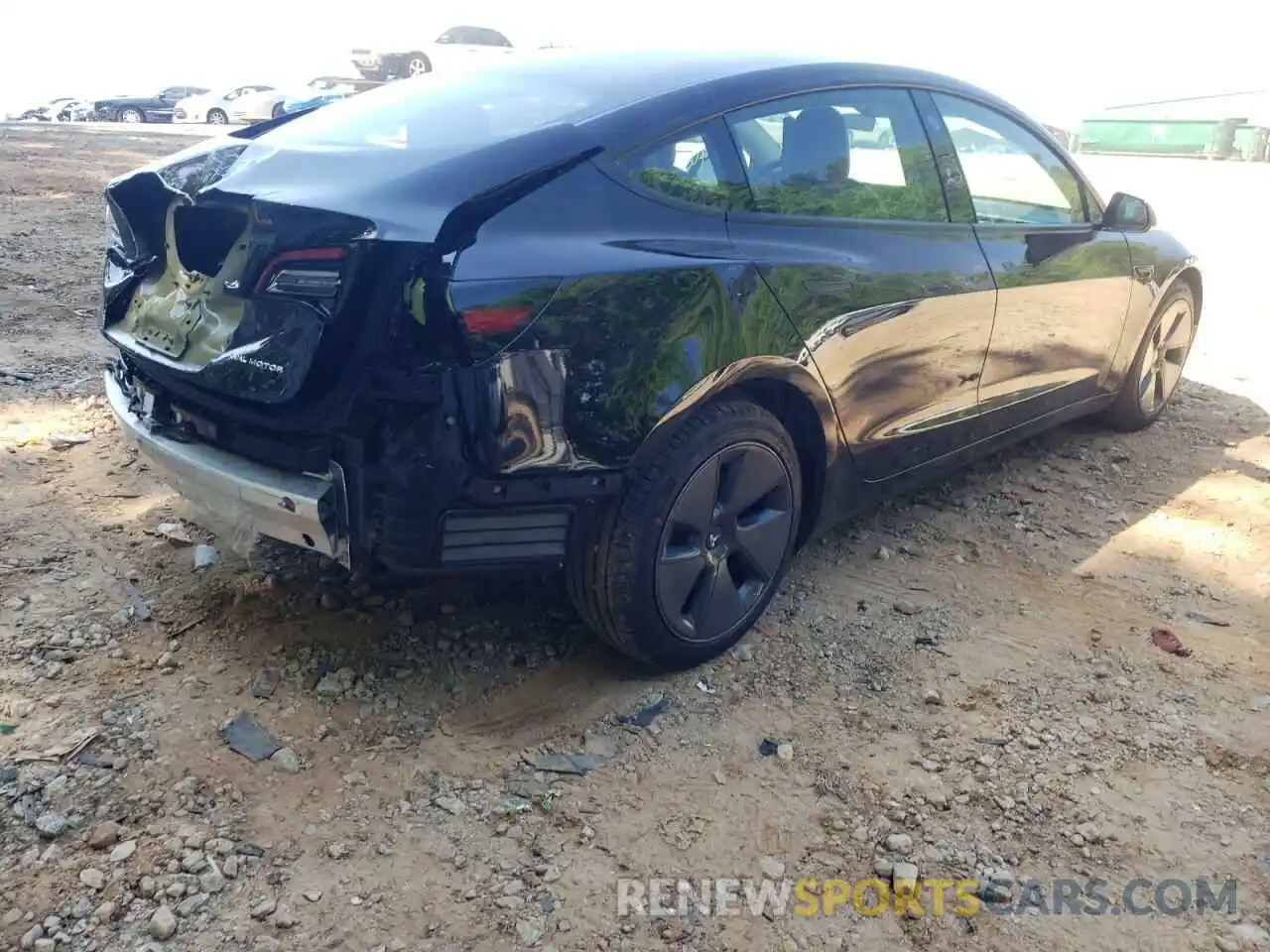 4 Photograph of a damaged car 5YJ3E1EB1NF105590 TESLA MODEL 3 2022