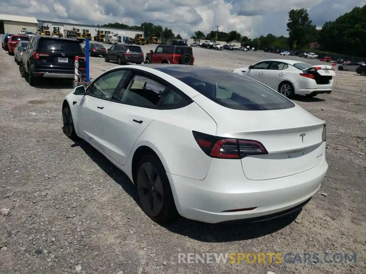 3 Photograph of a damaged car 5YJ3E1EB1NF107968 TESLA MODEL 3 2022