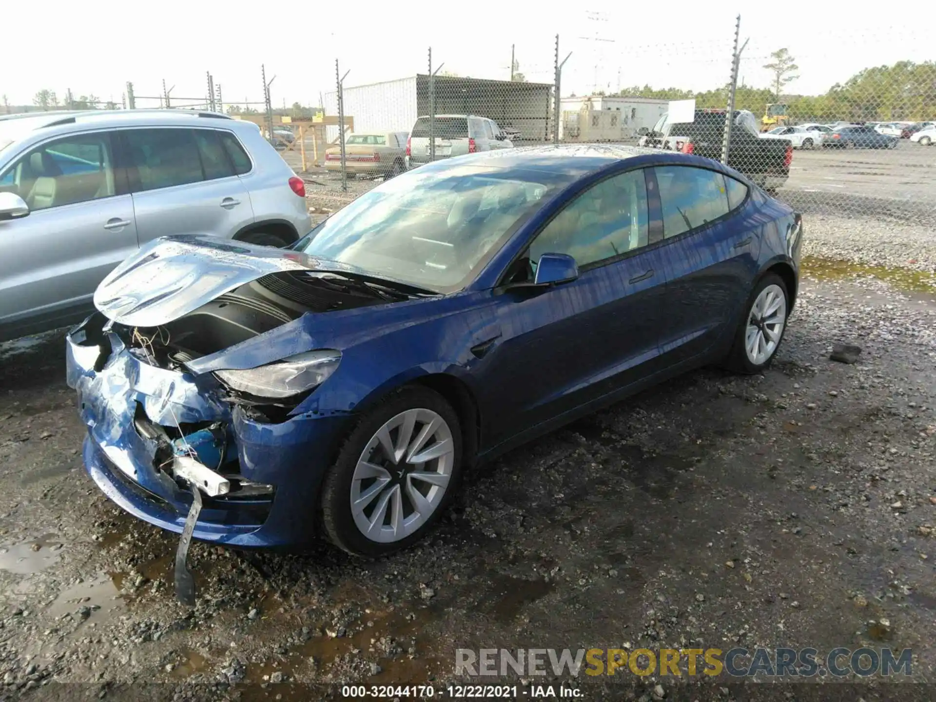 2 Фотография поврежденного автомобиля 5YJ3E1EB1NF117352 TESLA MODEL 3 2022