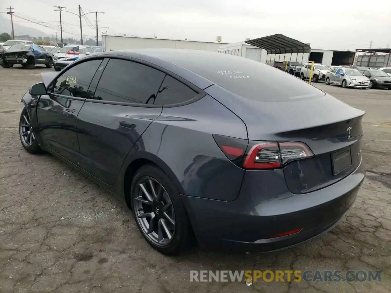 3 Photograph of a damaged car 5YJ3E1EB1NF137133 TESLA MODEL 3 2022