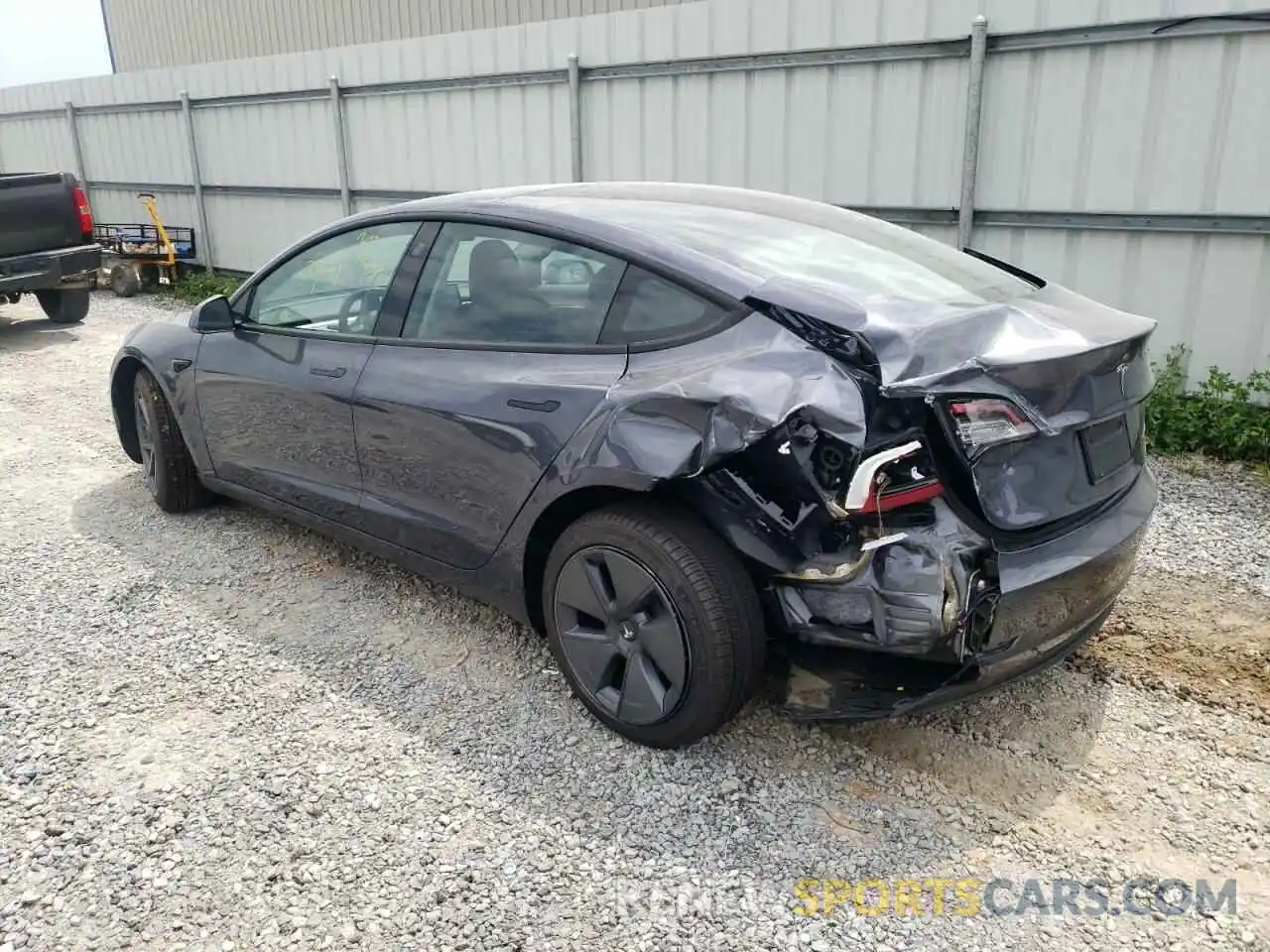 3 Photograph of a damaged car 5YJ3E1EB1NF174649 TESLA MODEL 3 2022