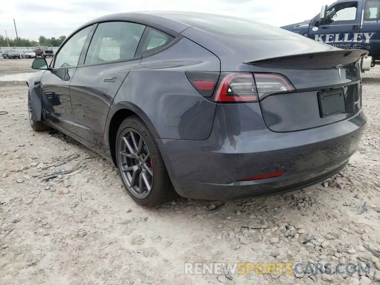 3 Photograph of a damaged car 5YJ3E1EB1NF175560 TESLA MODEL 3 2022