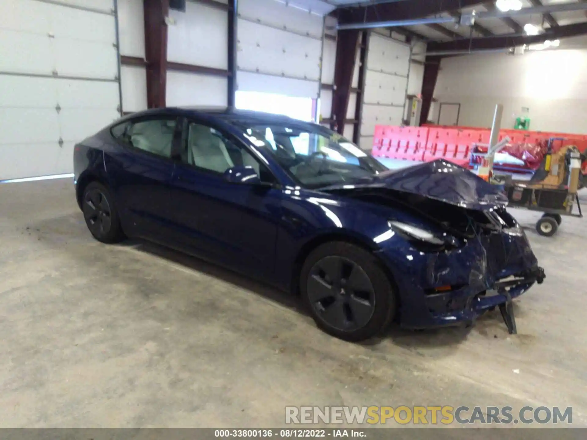 1 Photograph of a damaged car 5YJ3E1EB1NF179396 TESLA MODEL 3 2022