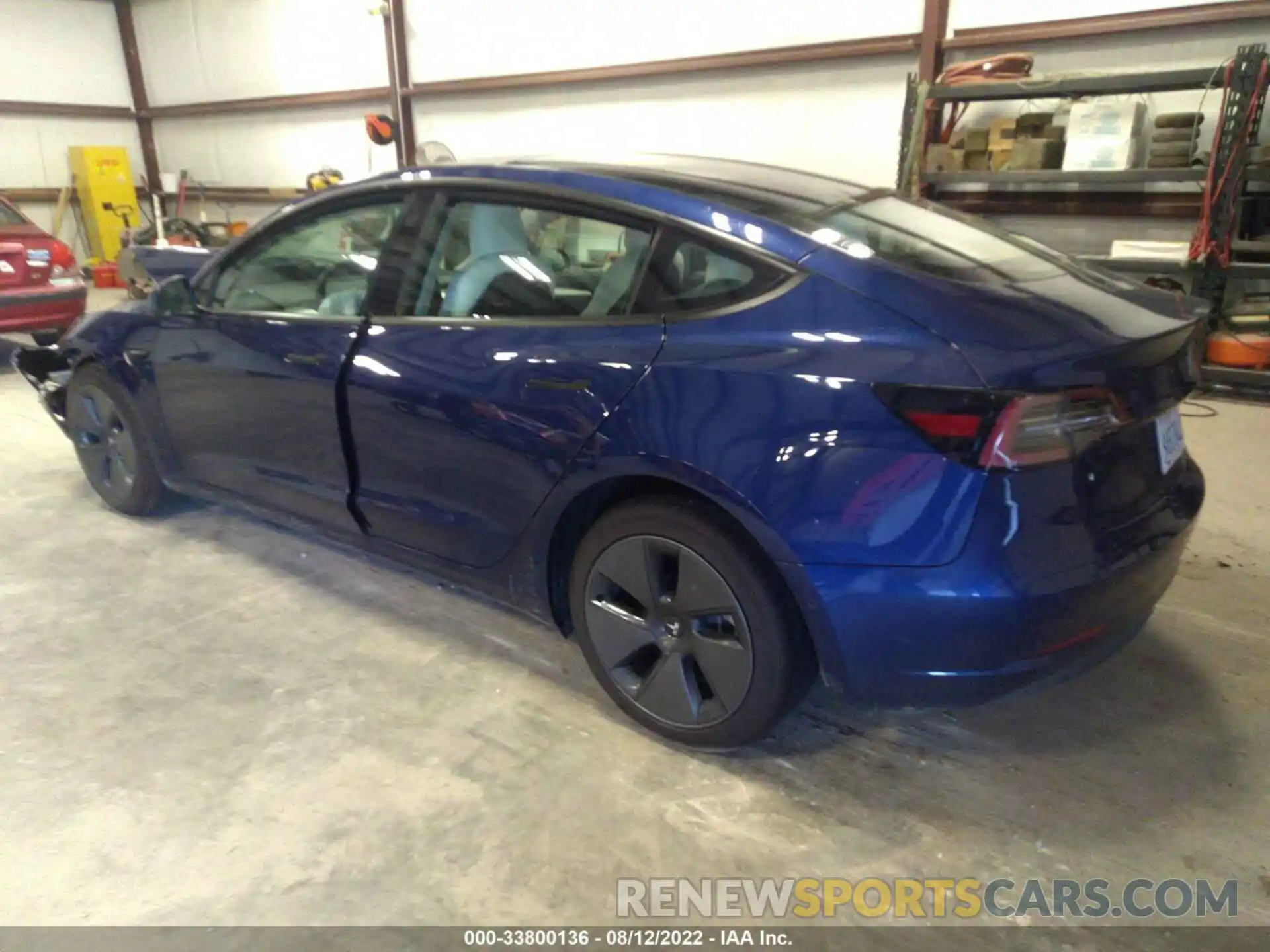 3 Photograph of a damaged car 5YJ3E1EB1NF179396 TESLA MODEL 3 2022