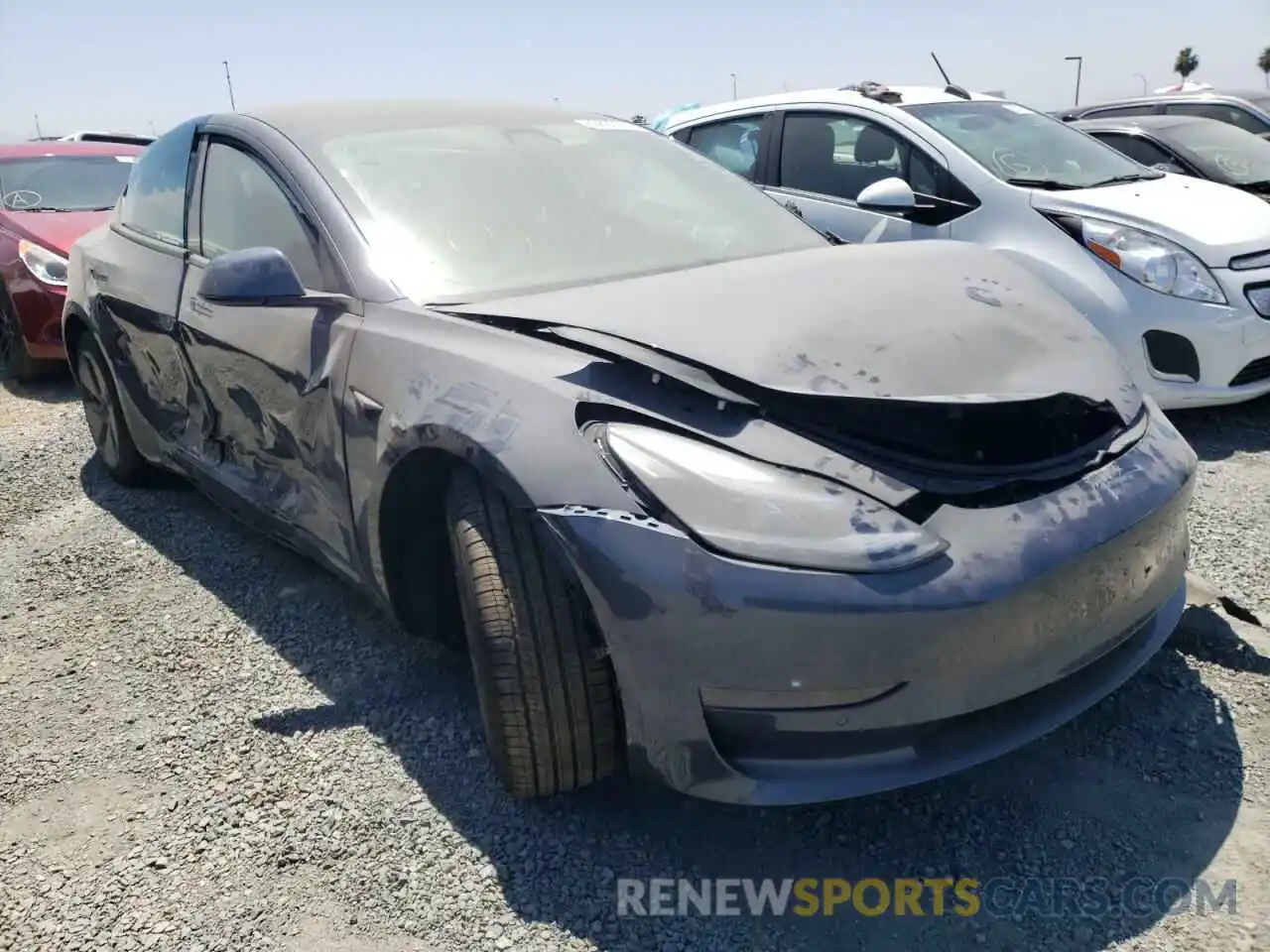 1 Photograph of a damaged car 5YJ3E1EB1NF179446 TESLA MODEL 3 2022