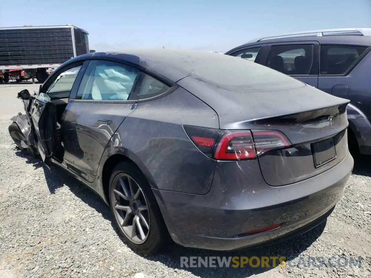 3 Photograph of a damaged car 5YJ3E1EB1NF179446 TESLA MODEL 3 2022