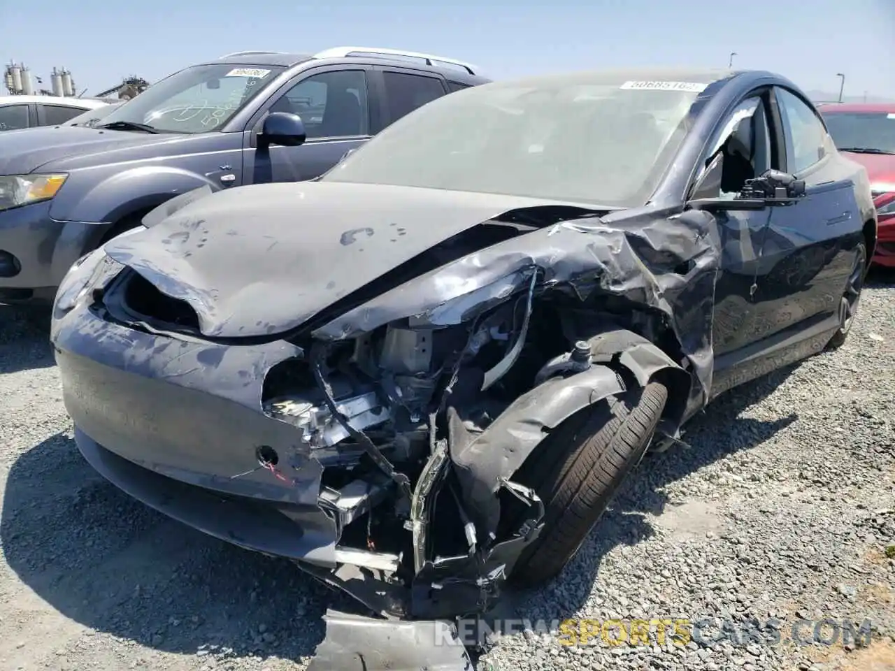 9 Photograph of a damaged car 5YJ3E1EB1NF179446 TESLA MODEL 3 2022