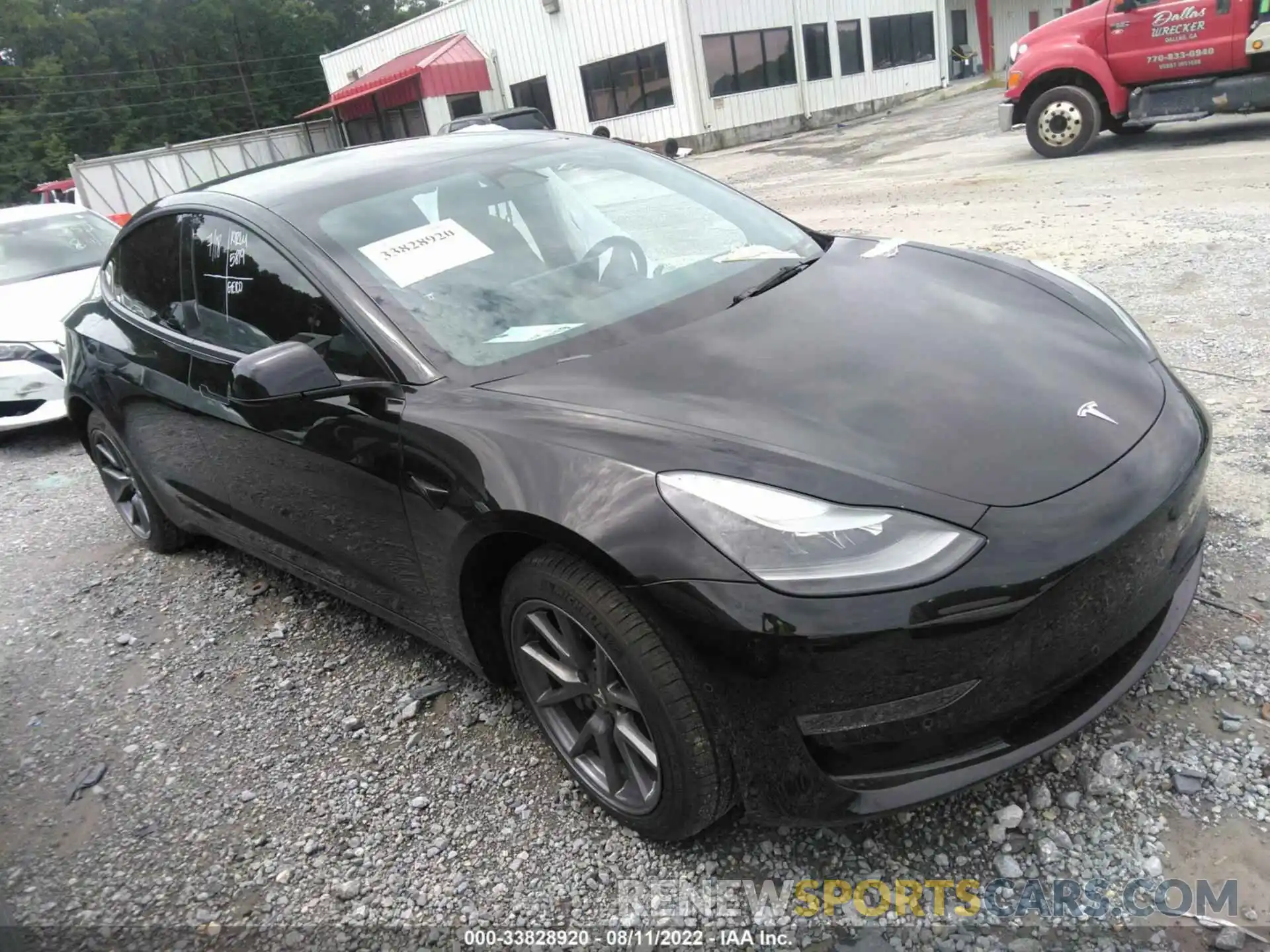 1 Photograph of a damaged car 5YJ3E1EB1NF179530 TESLA MODEL 3 2022