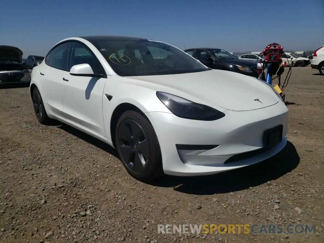 1 Photograph of a damaged car 5YJ3E1EB1NF188518 TESLA MODEL 3 2022