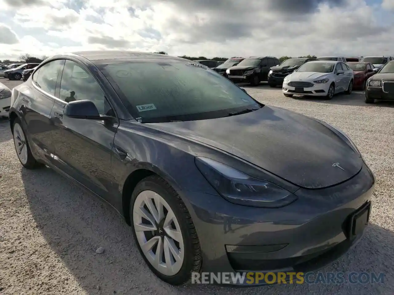 1 Photograph of a damaged car 5YJ3E1EB1NF189832 TESLA MODEL 3 2022