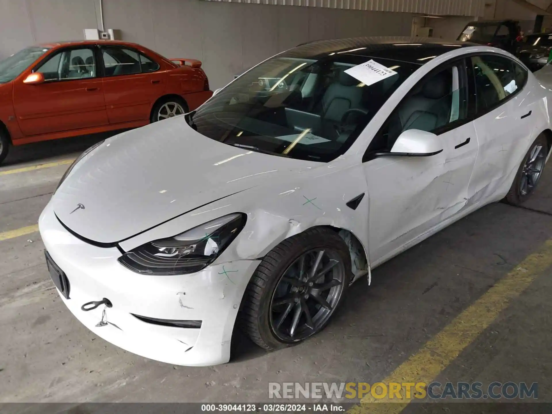 19 Photograph of a damaged car 5YJ3E1EB1NF256607 TESLA MODEL 3 2022