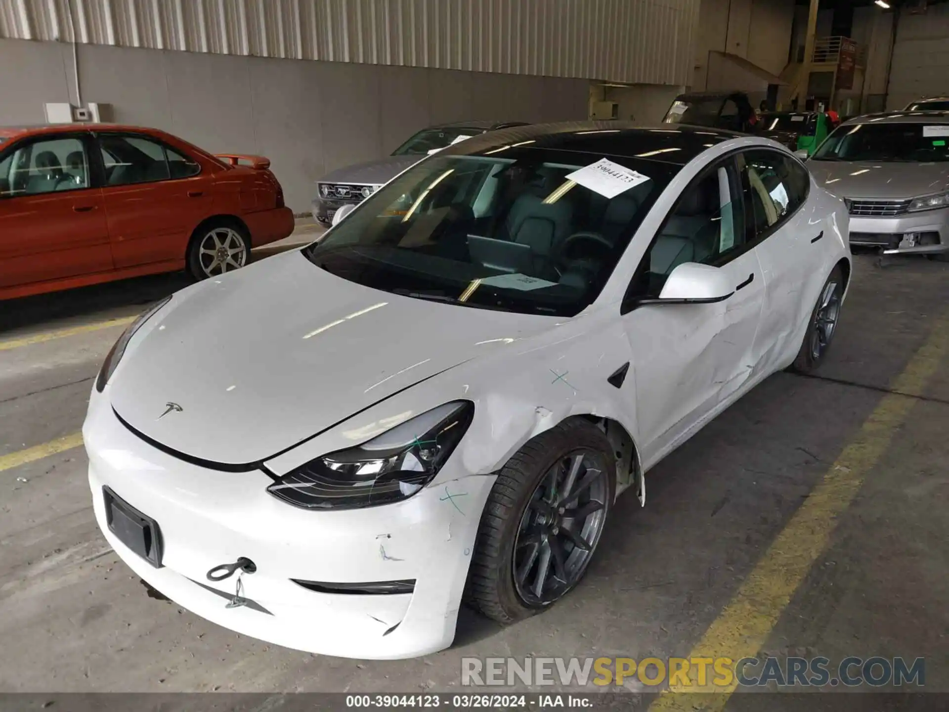 6 Photograph of a damaged car 5YJ3E1EB1NF256607 TESLA MODEL 3 2022