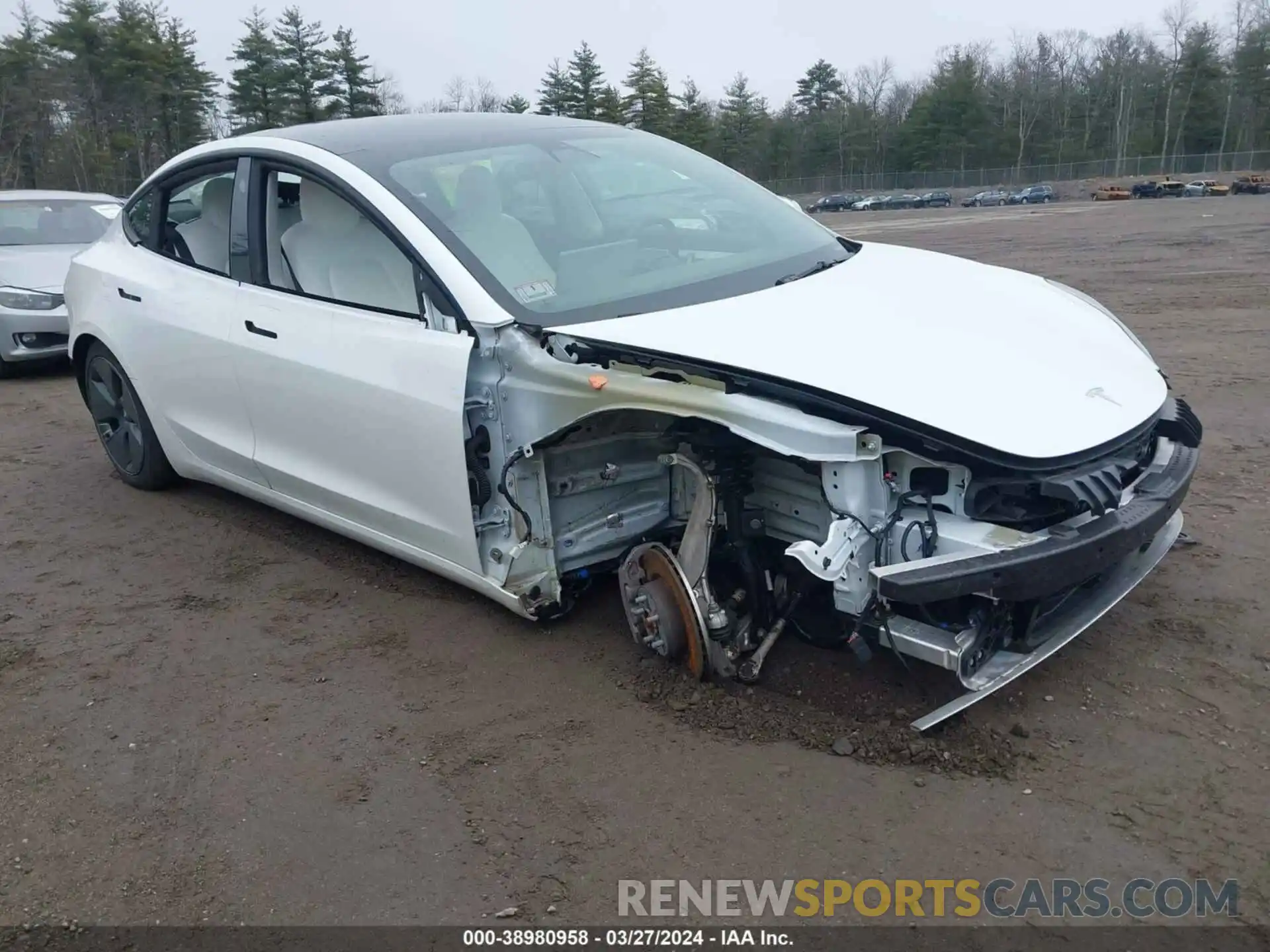 6 Photograph of a damaged car 5YJ3E1EB2NF101869 TESLA MODEL 3 2022