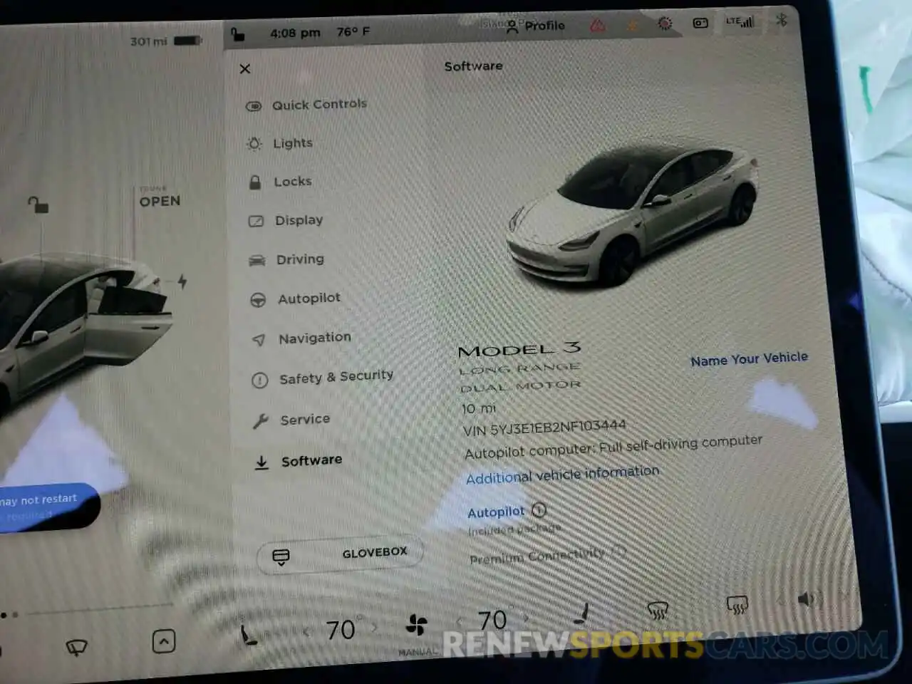 8 Photograph of a damaged car 5YJ3E1EB2NF103444 TESLA MODEL 3 2022