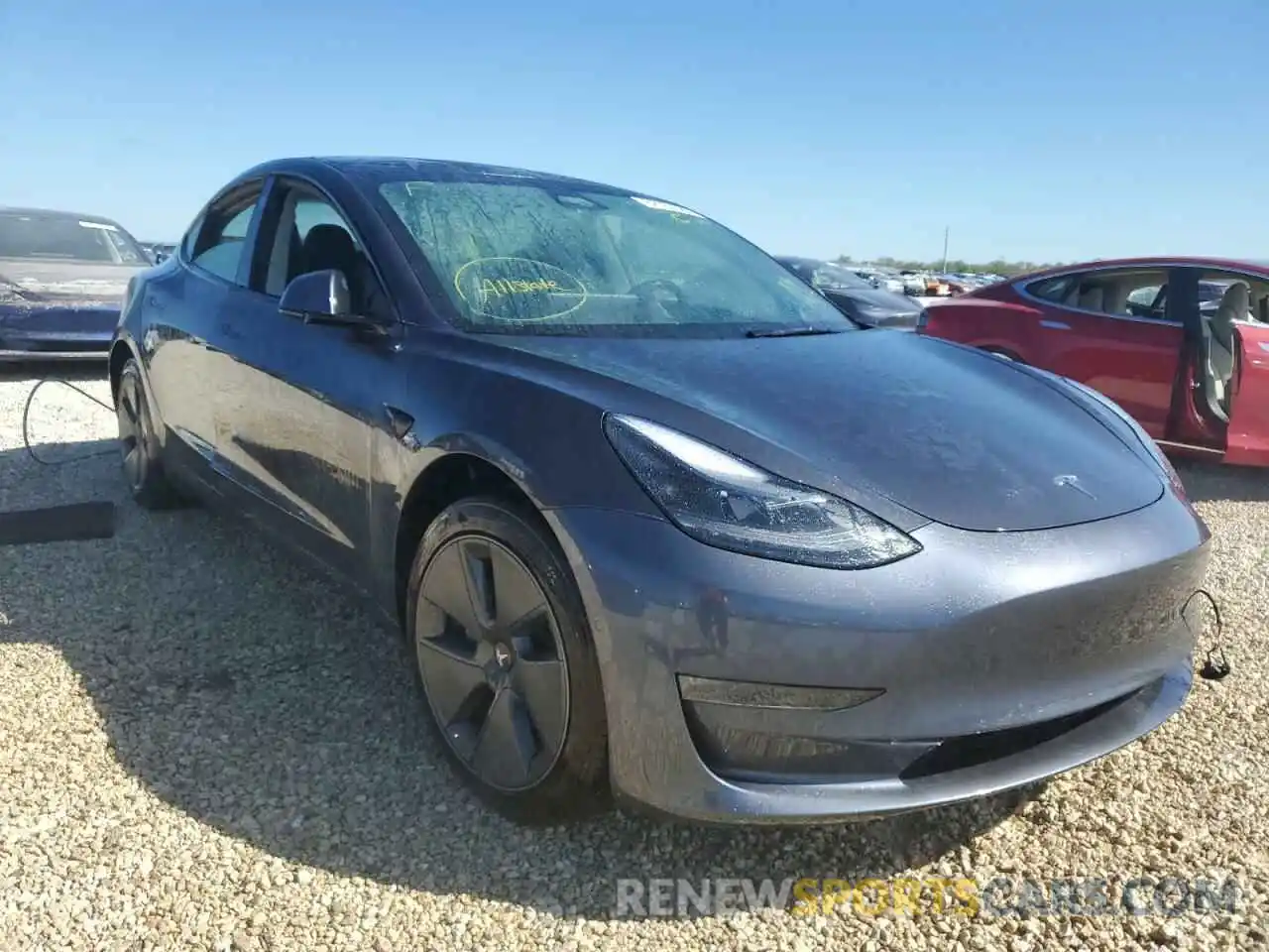 1 Photograph of a damaged car 5YJ3E1EB2NF104562 TESLA MODEL 3 2022