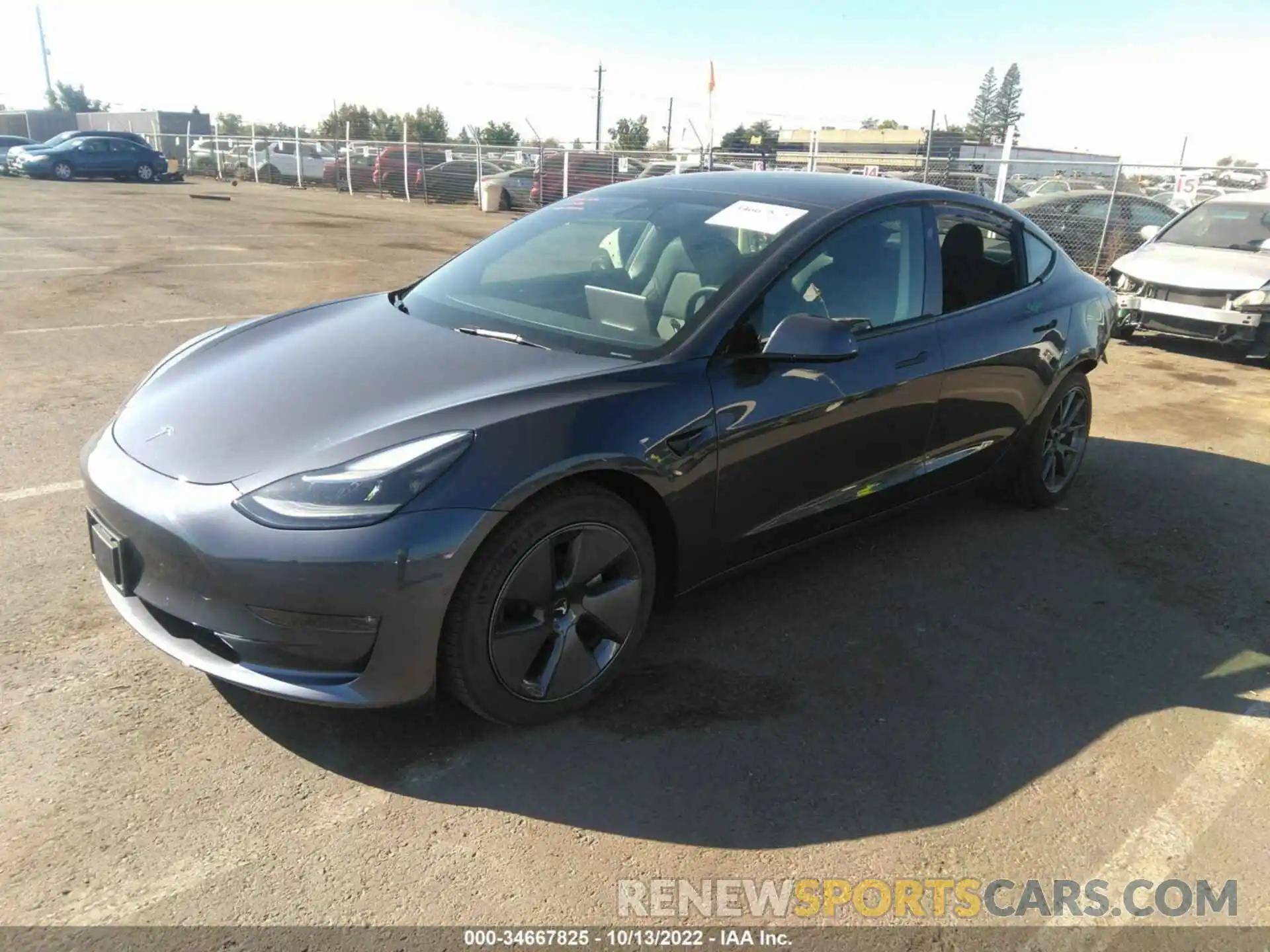 2 Фотография поврежденного автомобиля 5YJ3E1EB2NF106490 TESLA MODEL 3 2022