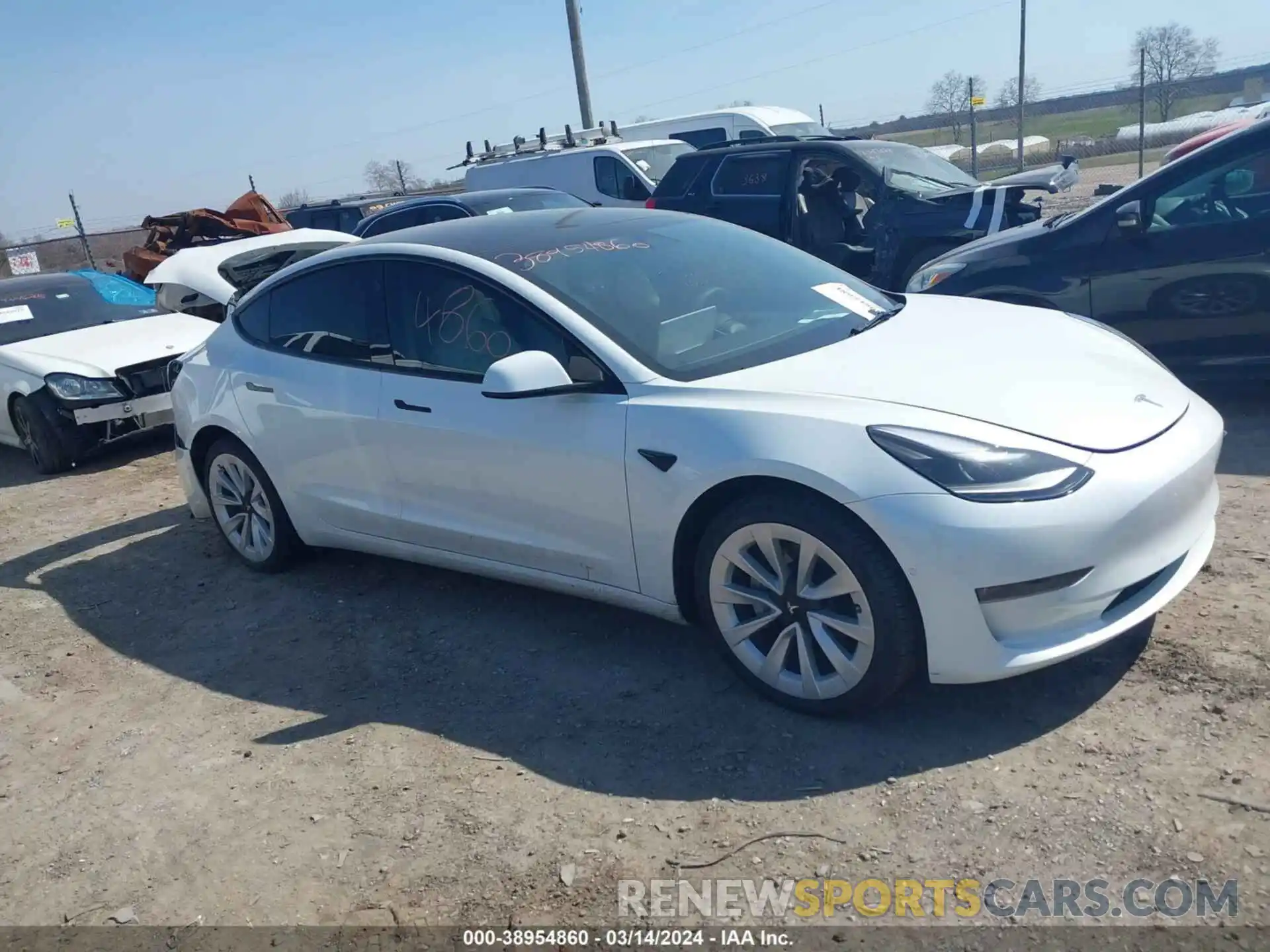 13 Фотография поврежденного автомобиля 5YJ3E1EB2NF110930 TESLA MODEL 3 2022