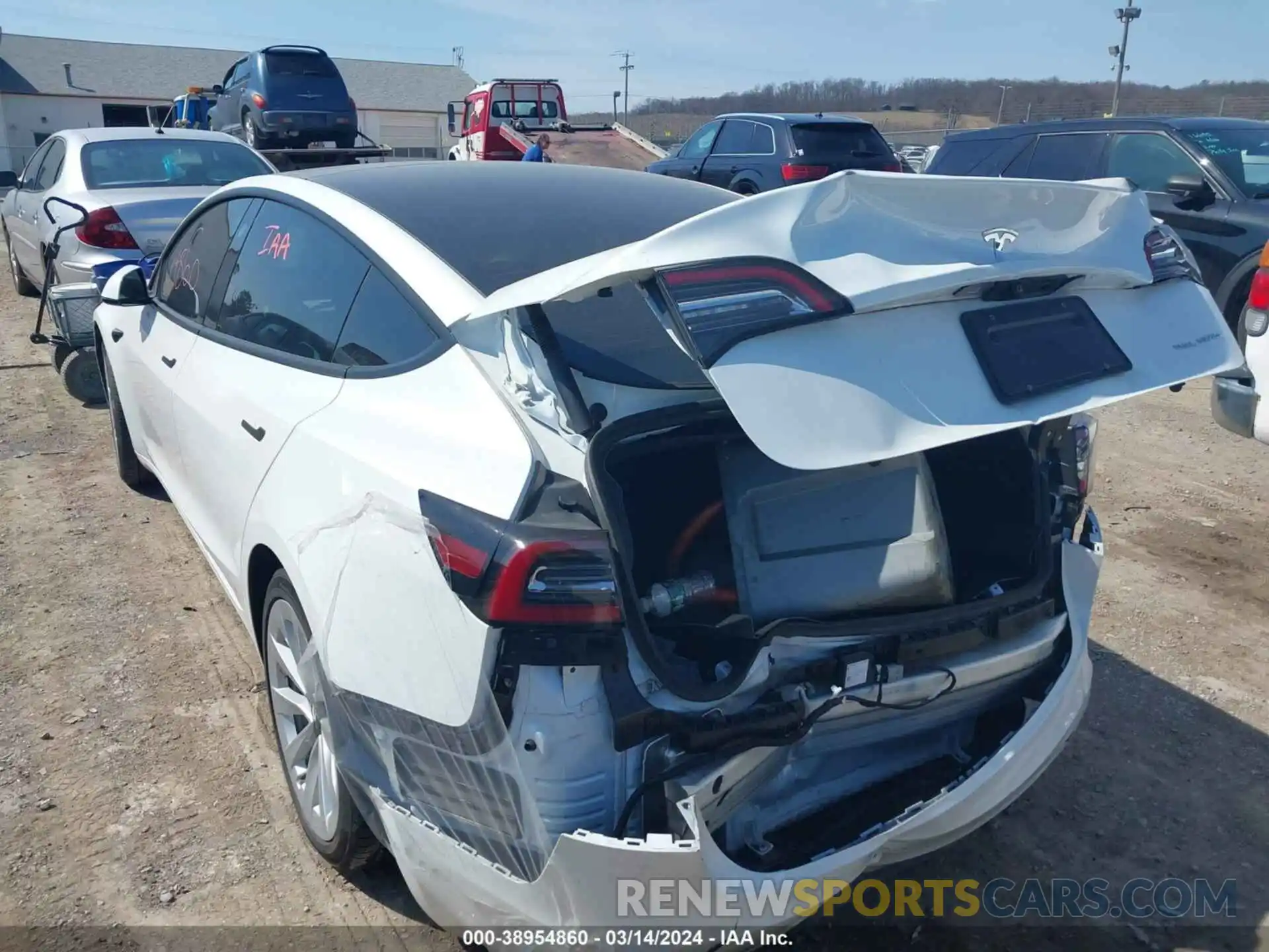 6 Photograph of a damaged car 5YJ3E1EB2NF110930 TESLA MODEL 3 2022