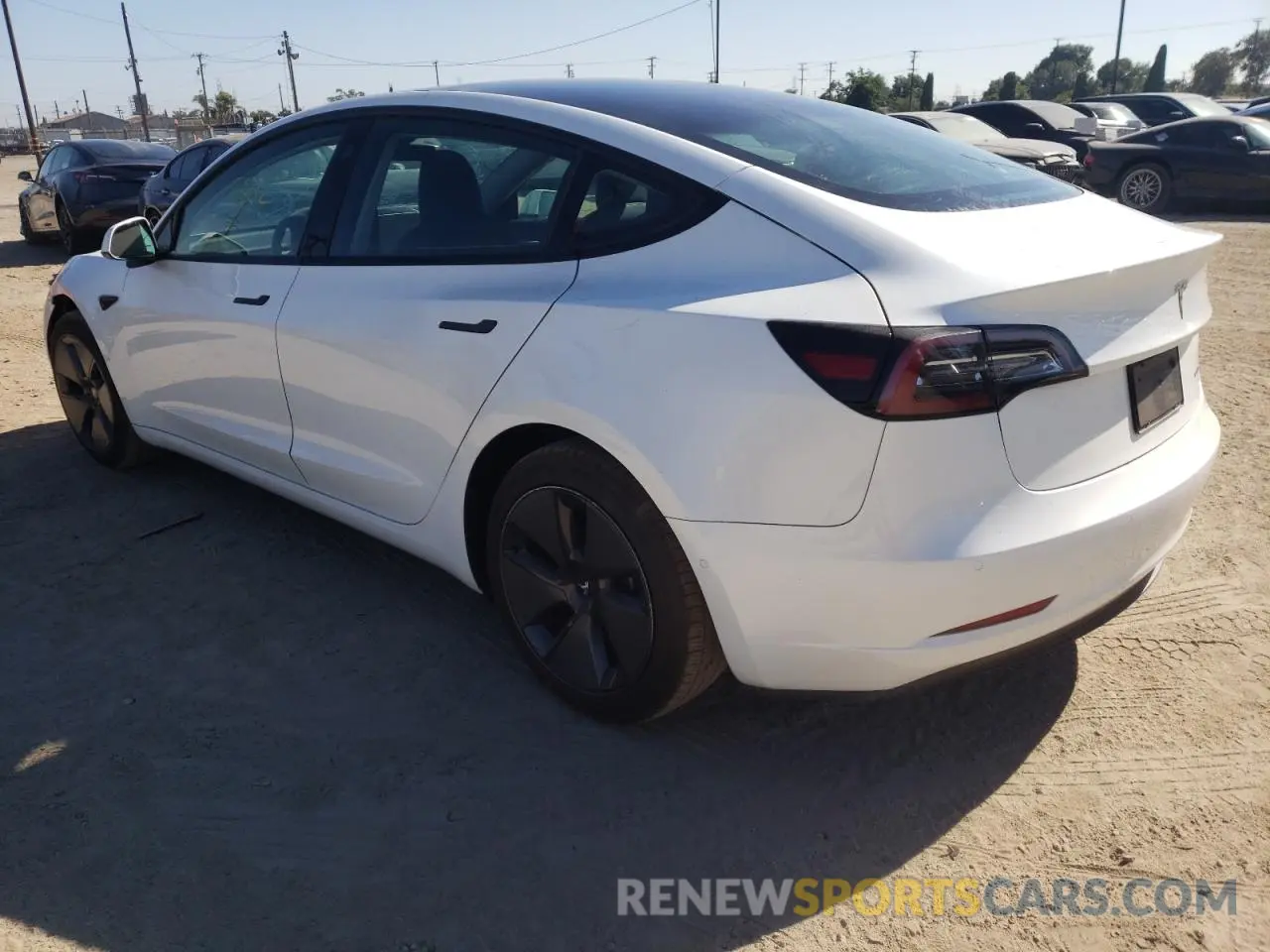 3 Photograph of a damaged car 5YJ3E1EB2NF121703 TESLA MODEL 3 2022