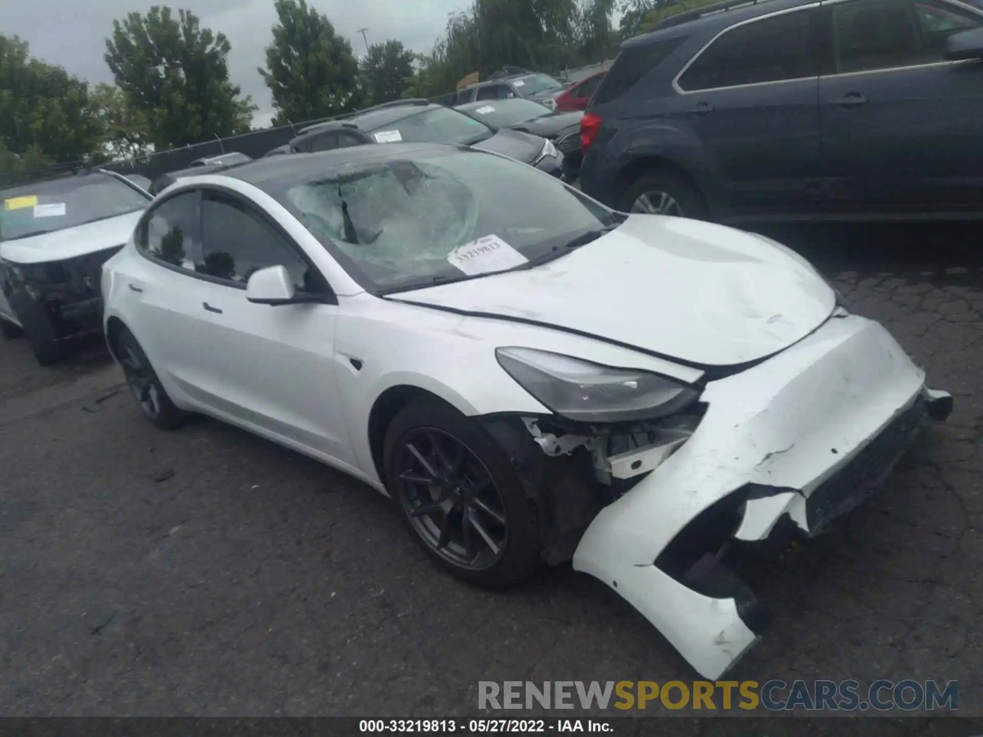 1 Photograph of a damaged car 5YJ3E1EB2NF123340 TESLA MODEL 3 2022