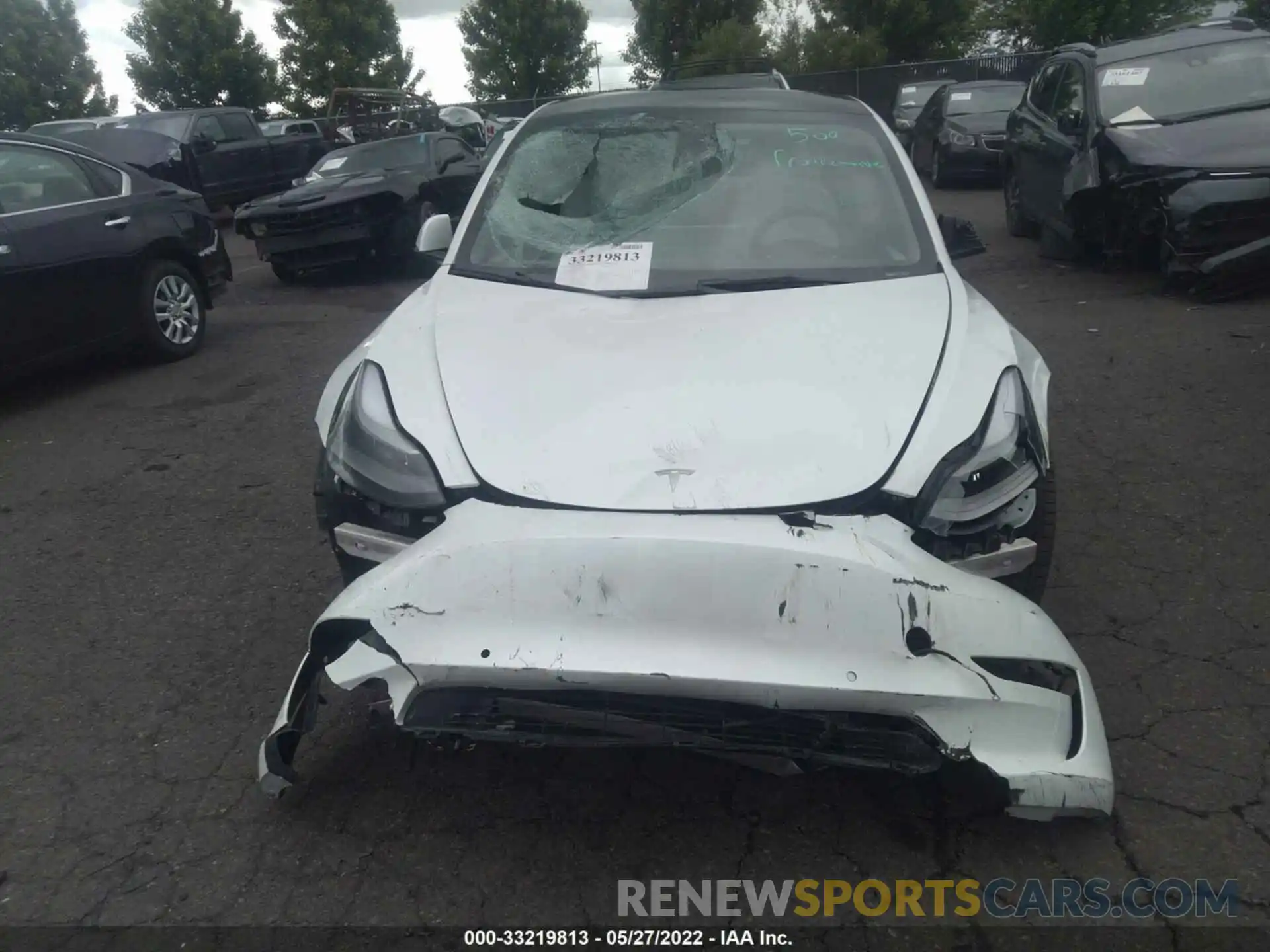 6 Photograph of a damaged car 5YJ3E1EB2NF123340 TESLA MODEL 3 2022