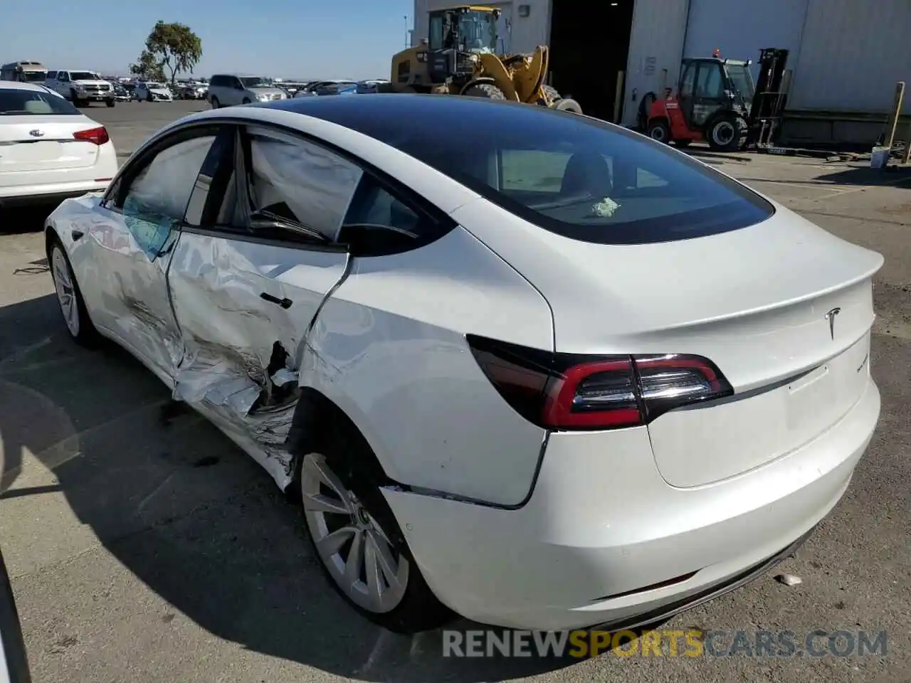 3 Photograph of a damaged car 5YJ3E1EB2NF144429 TESLA MODEL 3 2022