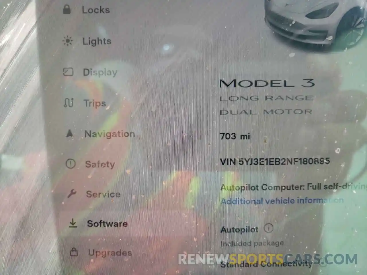 8 Photograph of a damaged car 5YJ3E1EB2NF180895 TESLA MODEL 3 2022