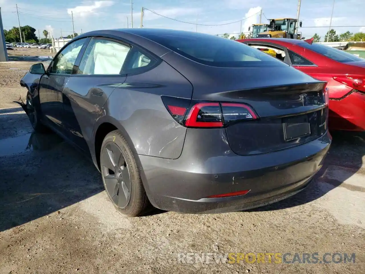 3 Photograph of a damaged car 5YJ3E1EB2NF183599 TESLA MODEL 3 2022