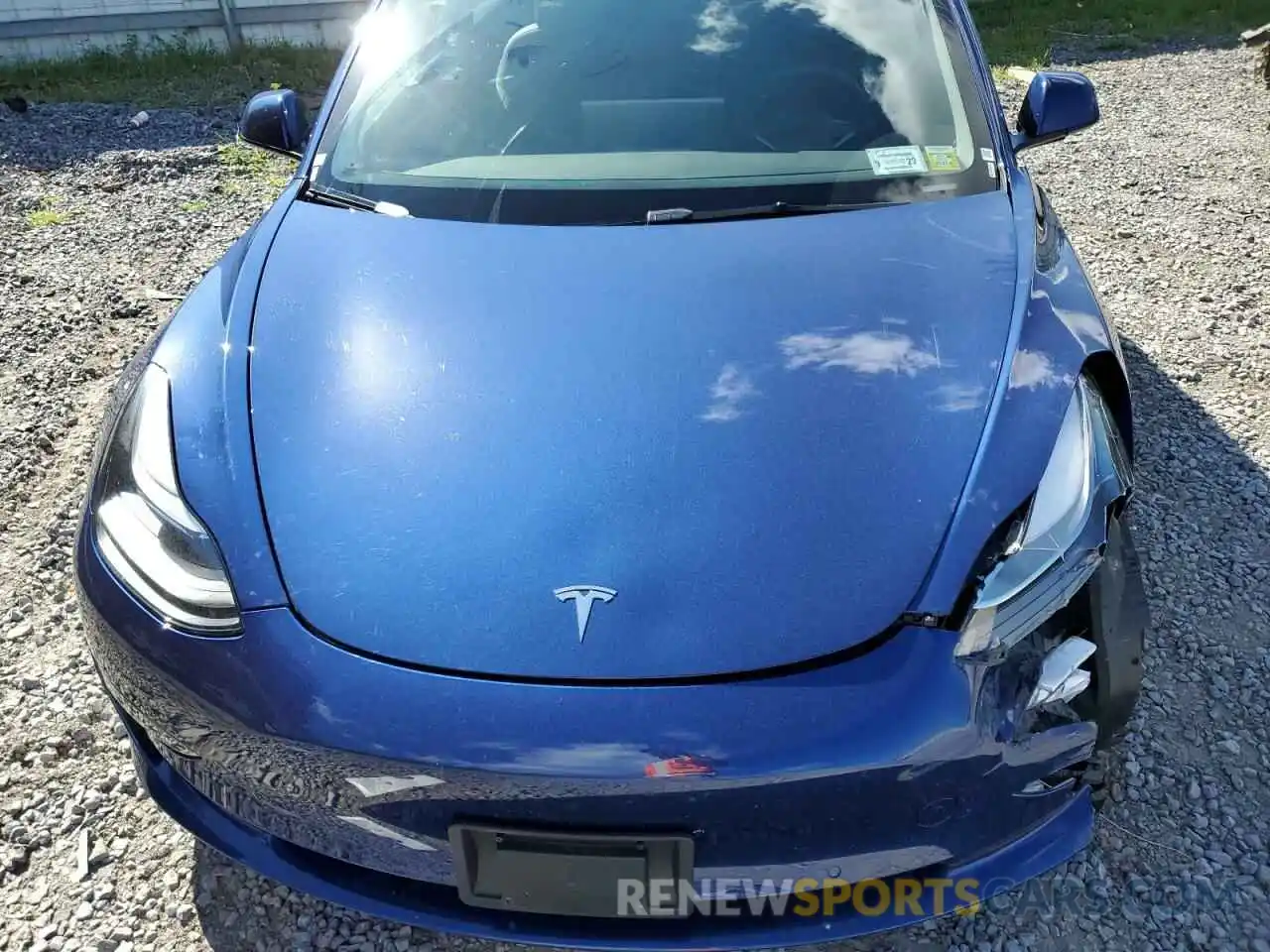 7 Photograph of a damaged car 5YJ3E1EB2NF187538 TESLA MODEL 3 2022