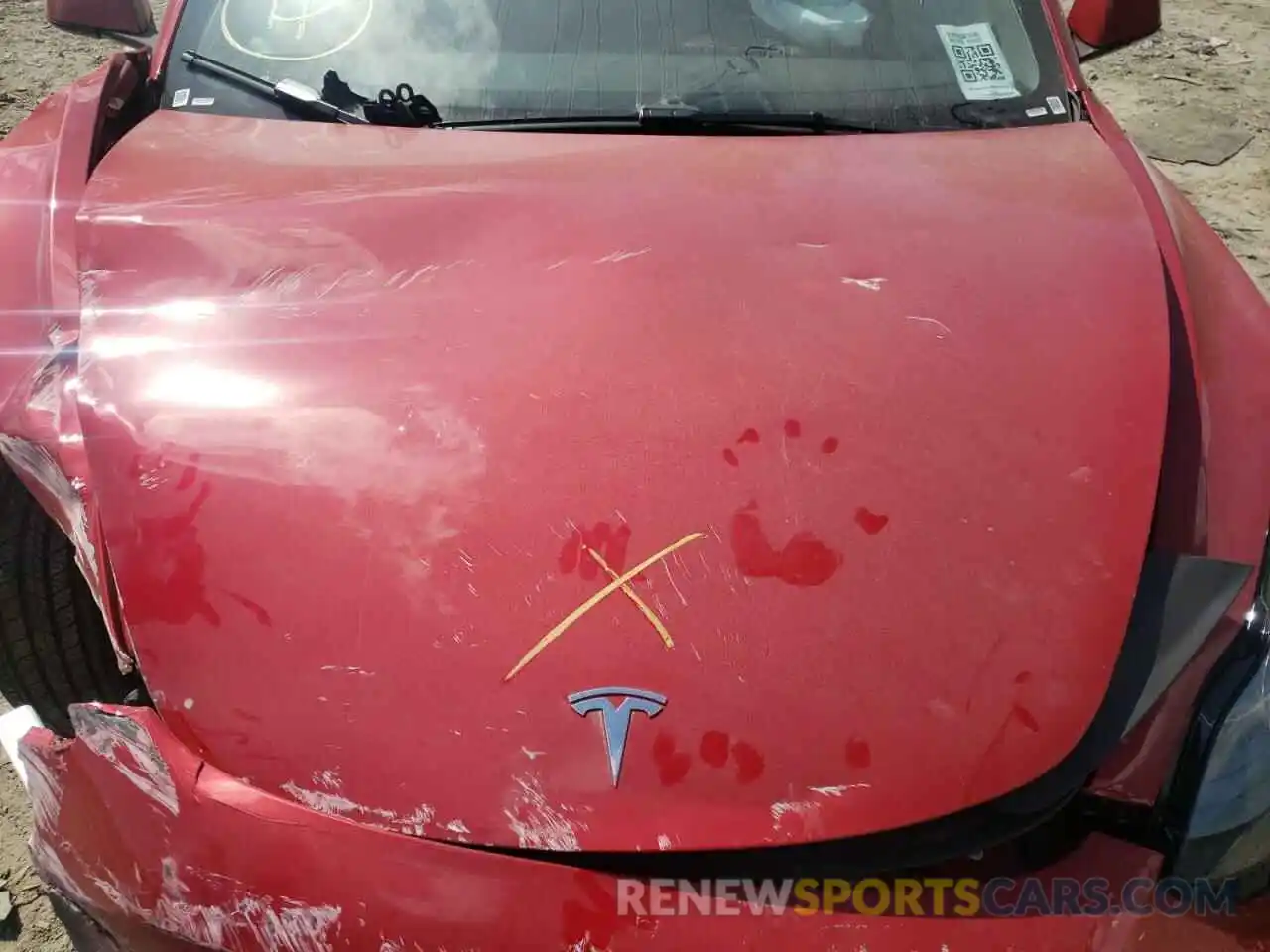 7 Photograph of a damaged car 5YJ3E1EB2NF187961 TESLA MODEL 3 2022