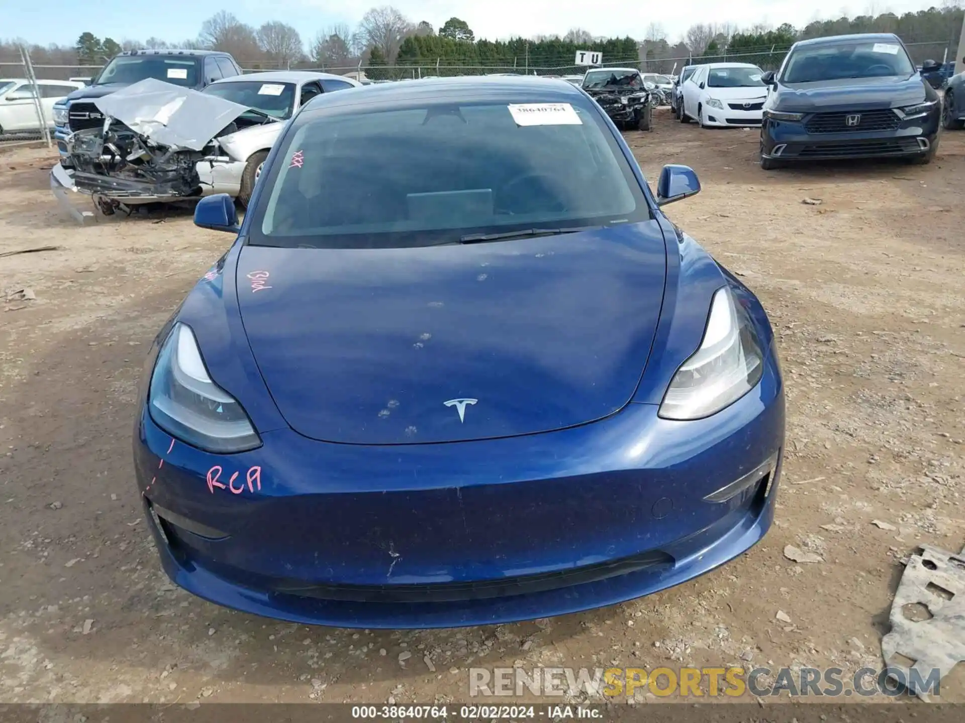 12 Photograph of a damaged car 5YJ3E1EB2NF207660 TESLA MODEL 3 2022