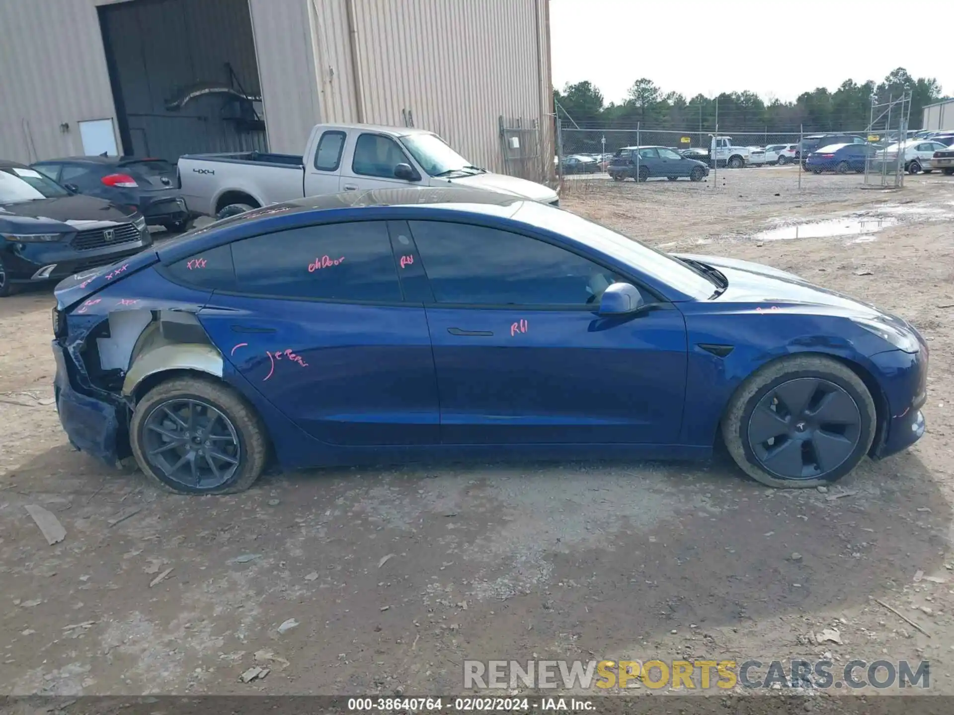 13 Photograph of a damaged car 5YJ3E1EB2NF207660 TESLA MODEL 3 2022