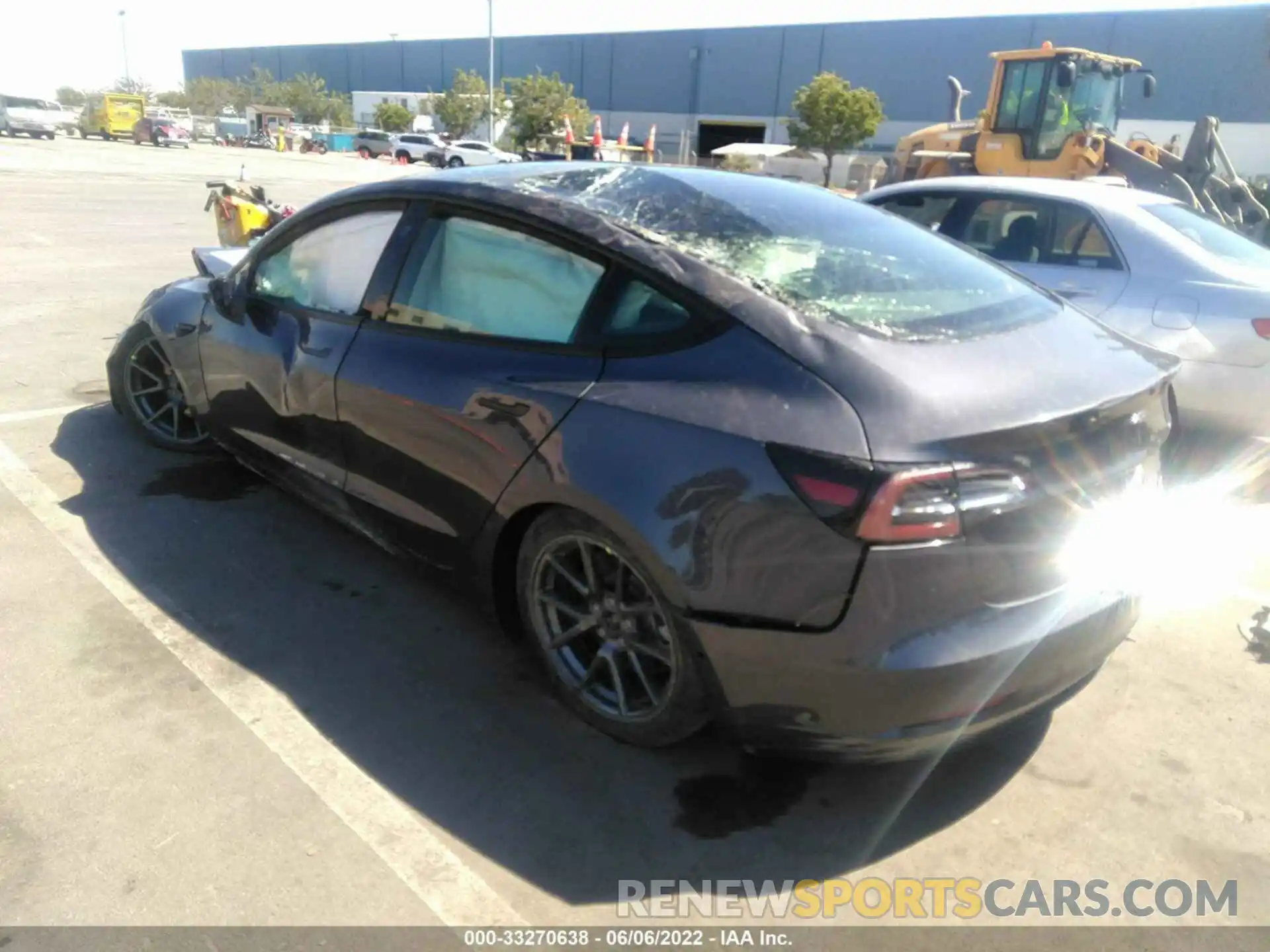 3 Photograph of a damaged car 5YJ3E1EB2NF244465 TESLA MODEL 3 2022