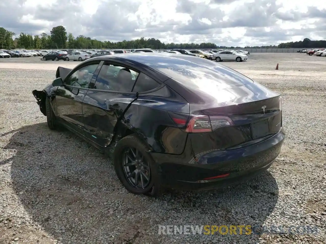 3 Photograph of a damaged car 5YJ3E1EB2NF267535 TESLA MODEL 3 2022